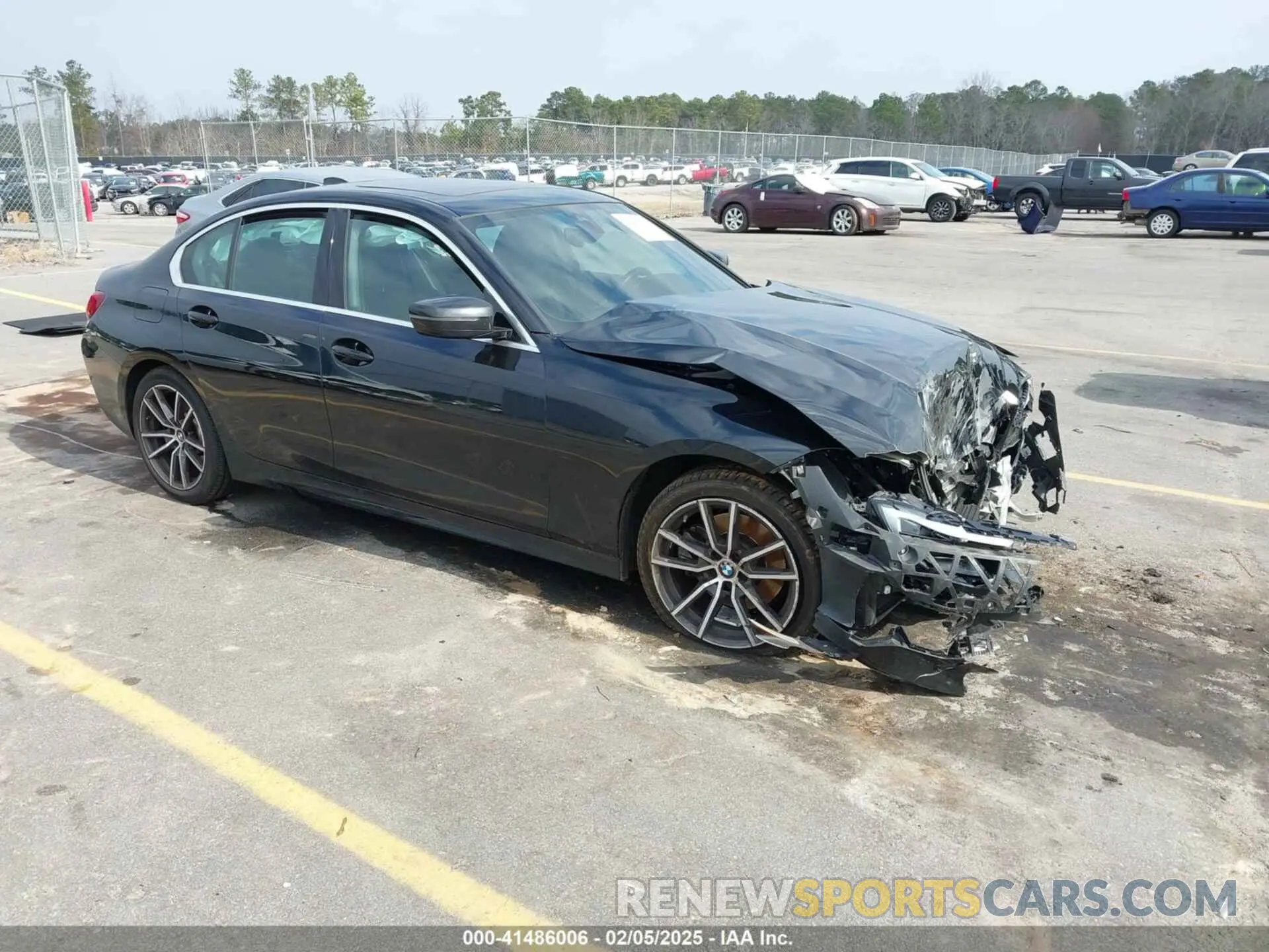1 Photograph of a damaged car 3MW5R1J06N8C36291 BMW 330I 2022