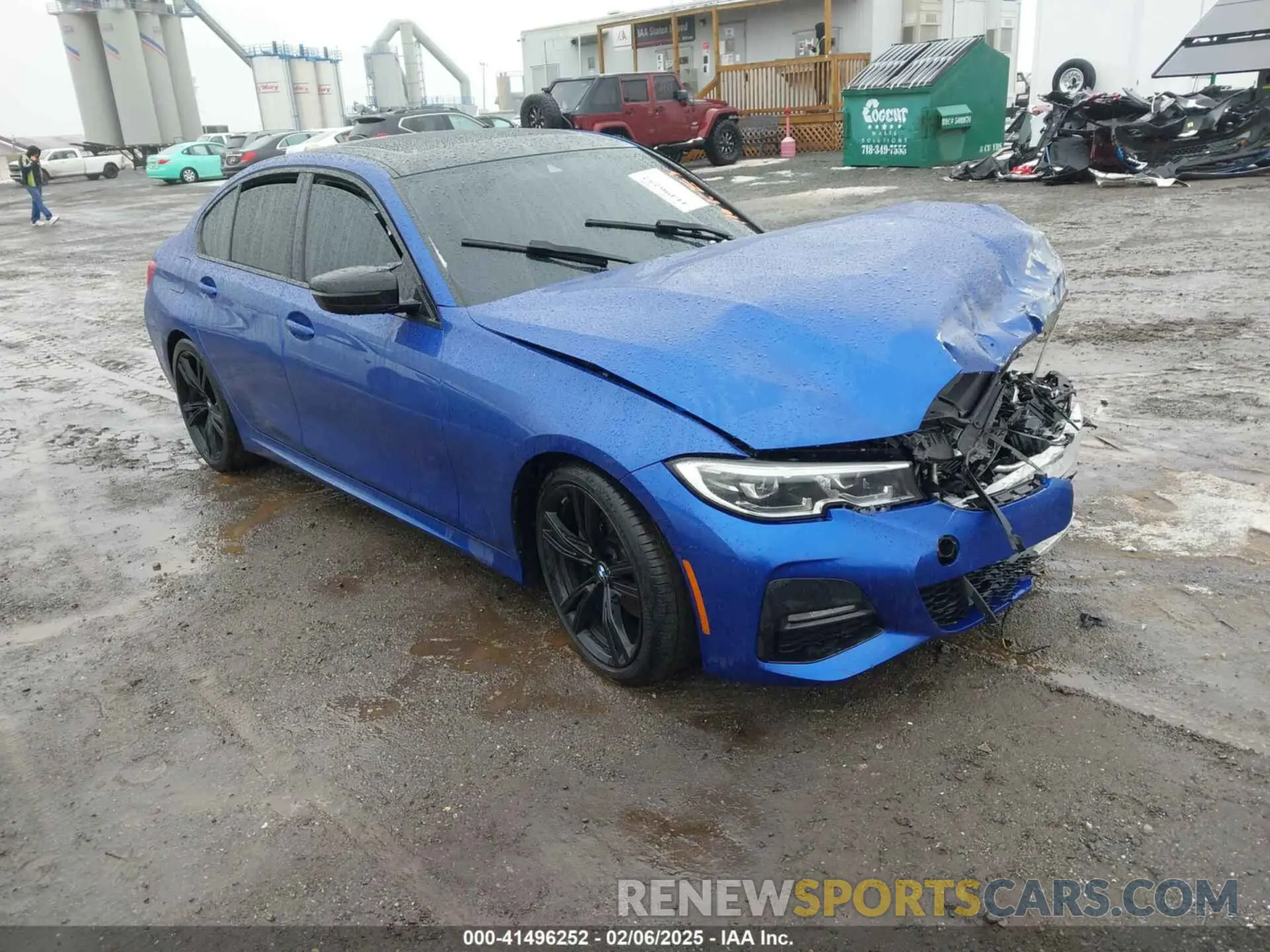 1 Photograph of a damaged car 3MW5R1J06N8C49056 BMW 330I 2022