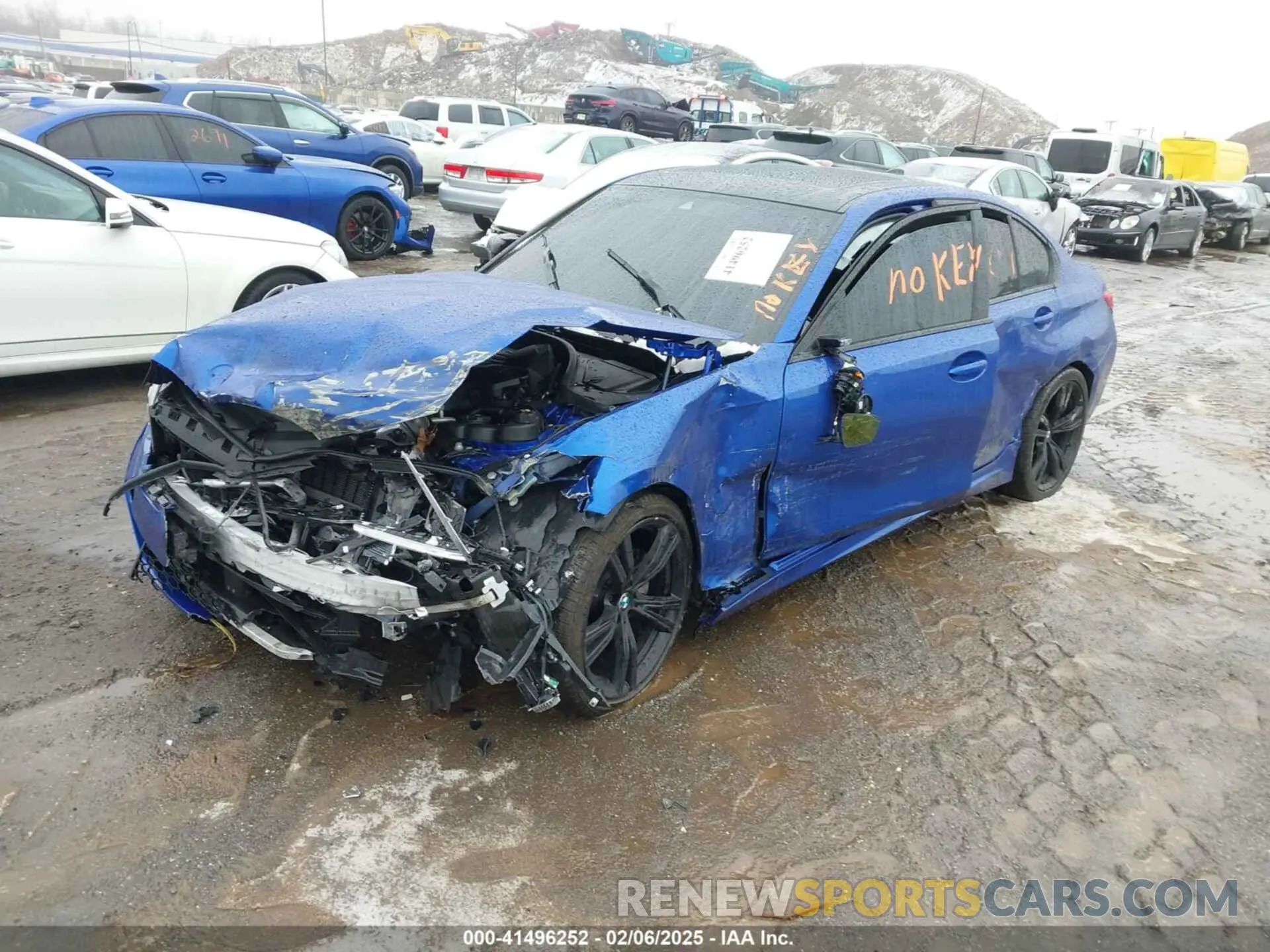 2 Photograph of a damaged car 3MW5R1J06N8C49056 BMW 330I 2022