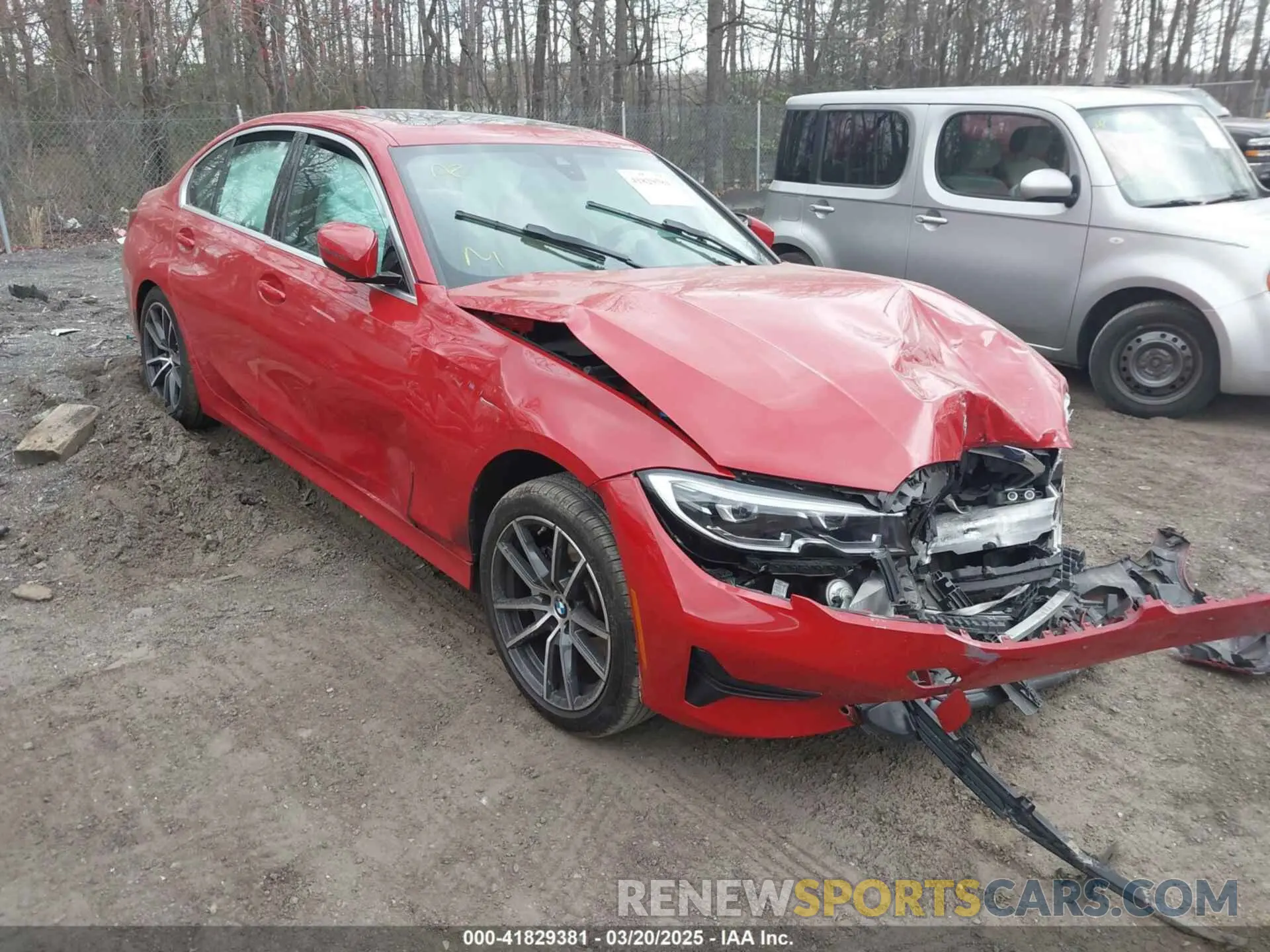 1 Photograph of a damaged car 3MW5R7J00N8C34538 BMW 330I 2022