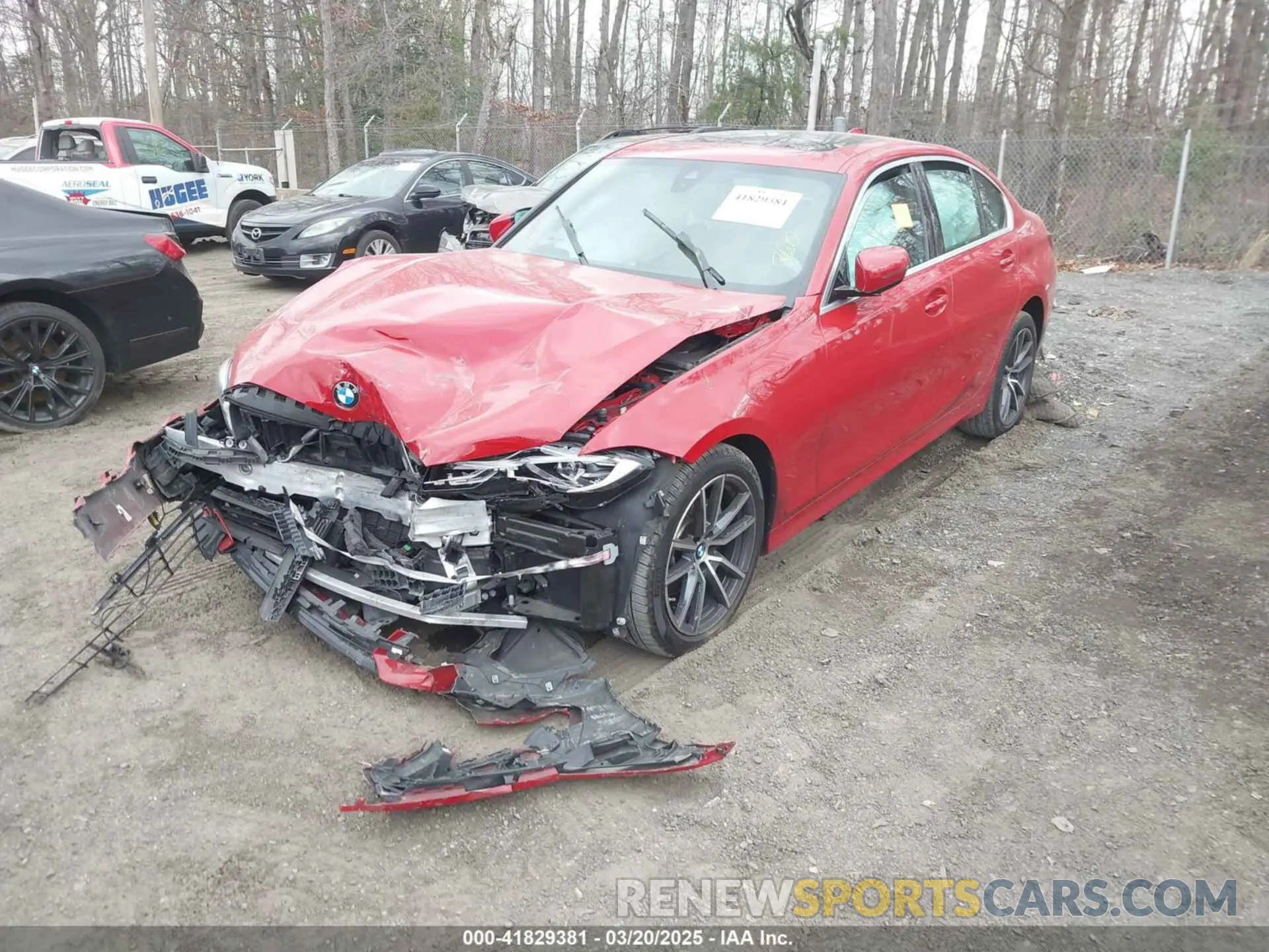2 Photograph of a damaged car 3MW5R7J00N8C34538 BMW 330I 2022