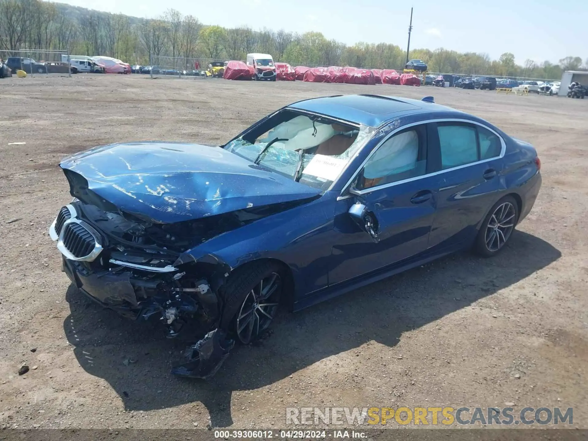 2 Photograph of a damaged car 3MW5R7J0XN8C38693 BMW 330I 2022