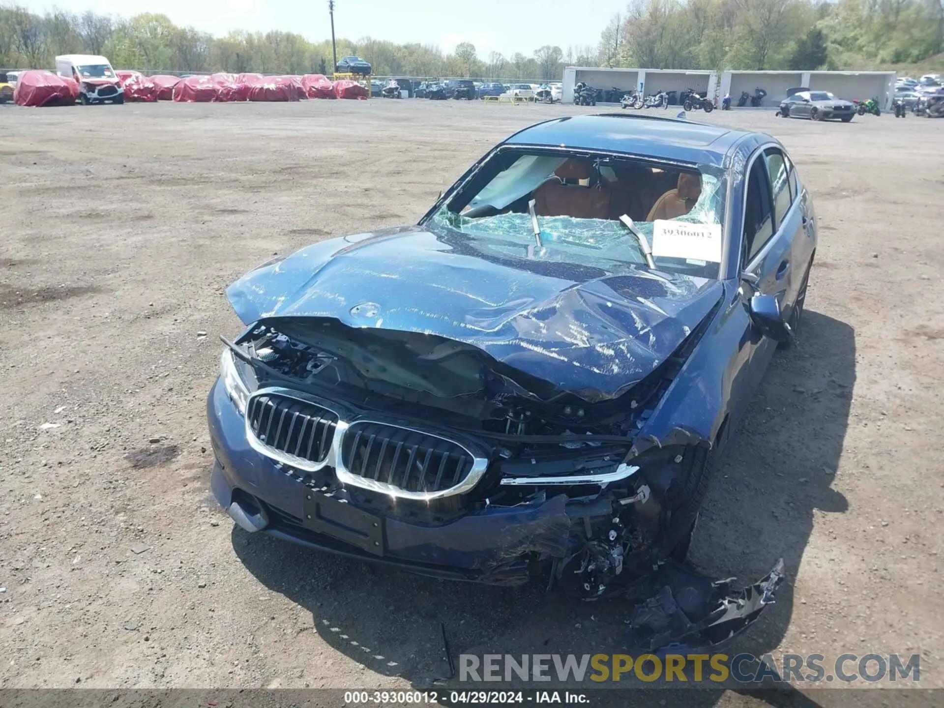6 Photograph of a damaged car 3MW5R7J0XN8C38693 BMW 330I 2022