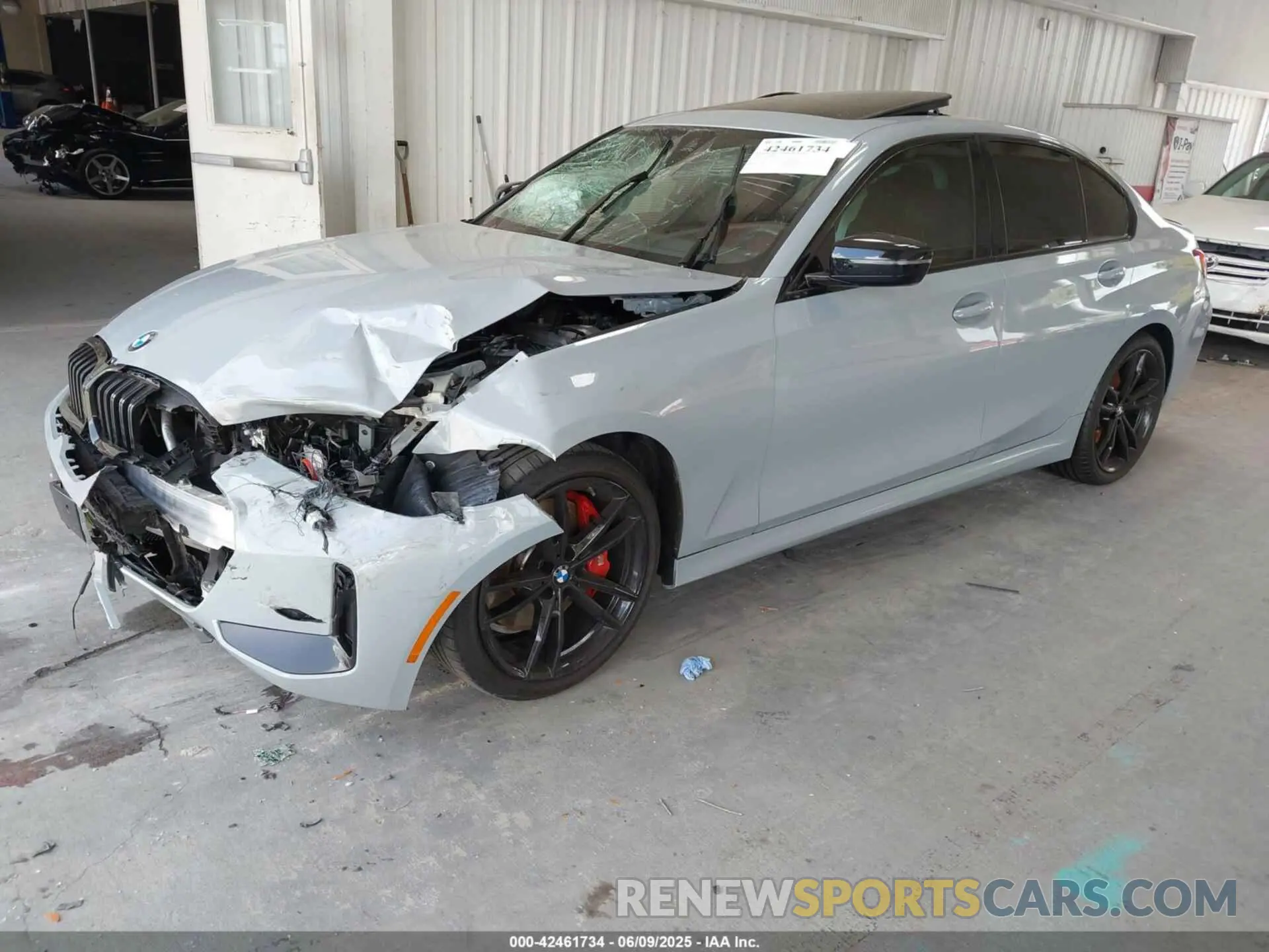 2 Photograph of a damaged car 3MW69FF01P8D33427 BMW 330I 2023