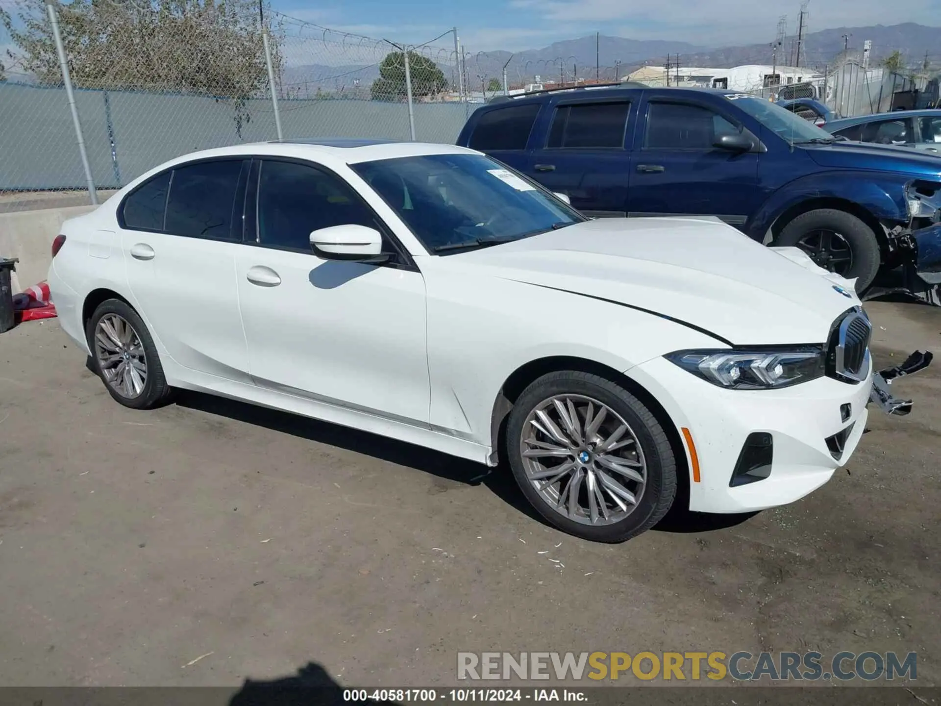1 Photograph of a damaged car 3MW69FF06P8D23380 BMW 330I 2023