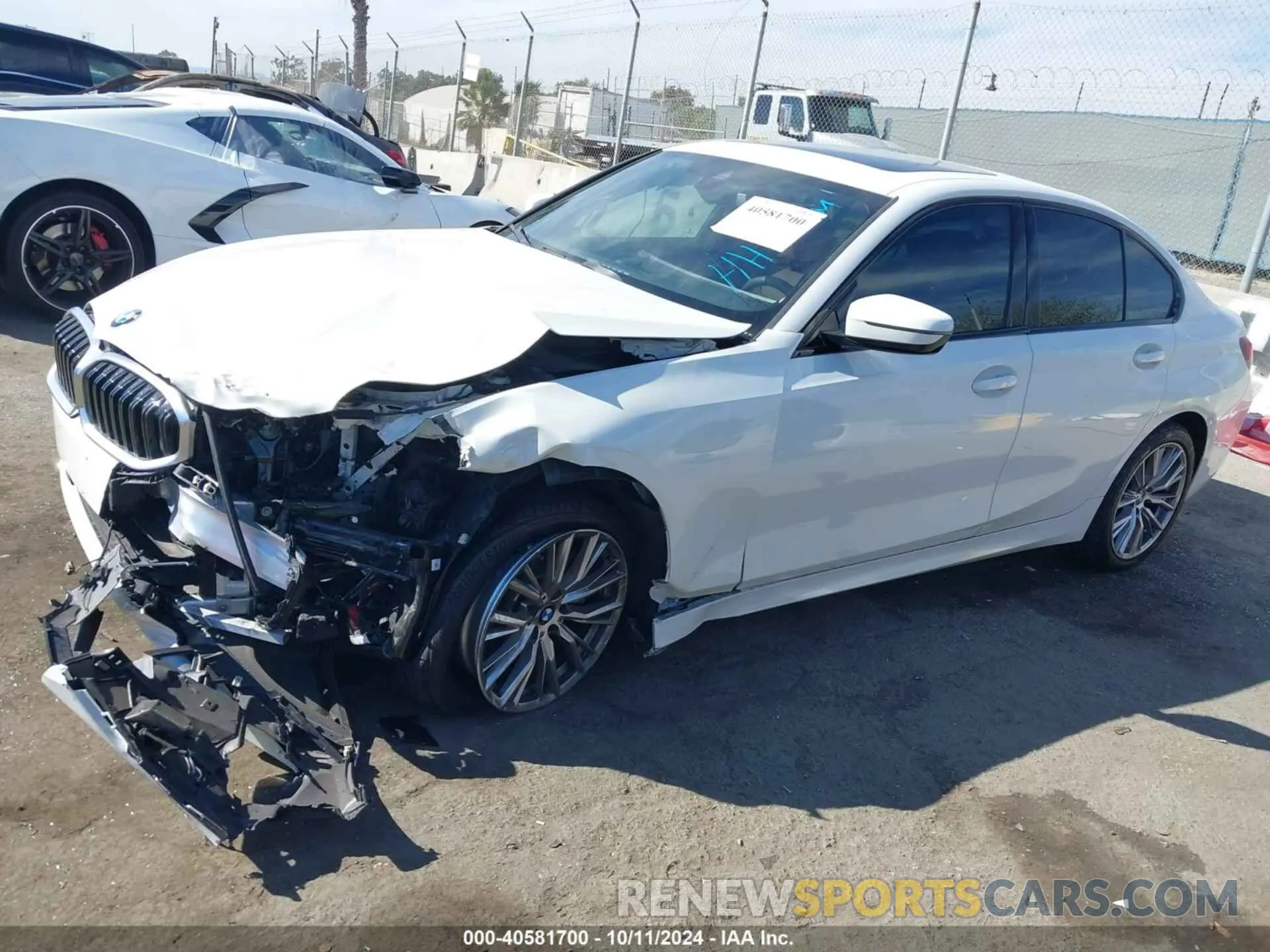 2 Photograph of a damaged car 3MW69FF06P8D23380 BMW 330I 2023