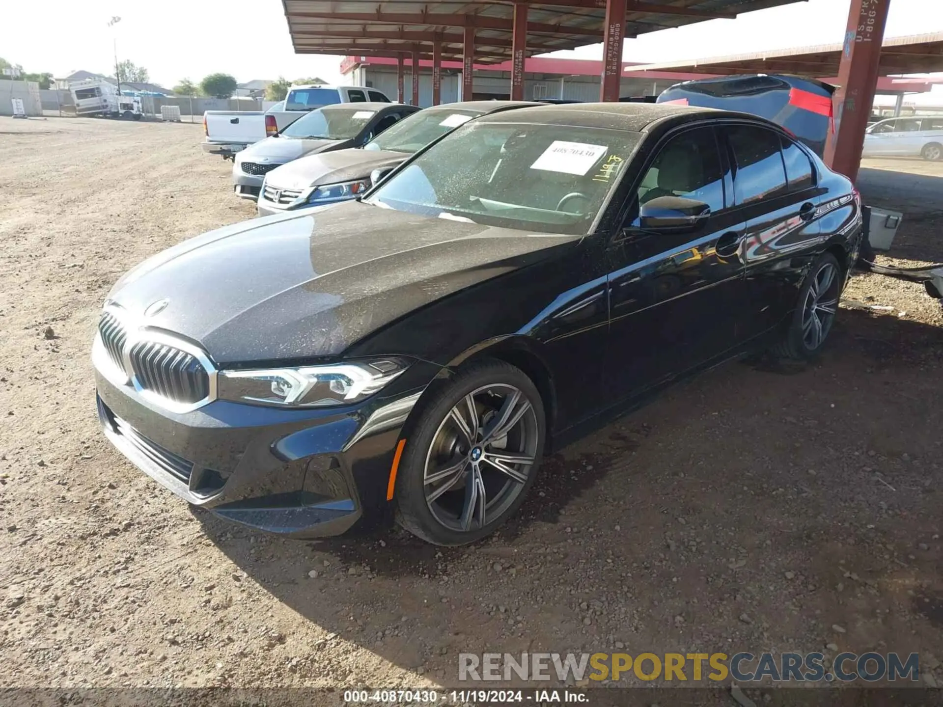 2 Photograph of a damaged car 3MW69FF06P8D68805 BMW 330I 2023
