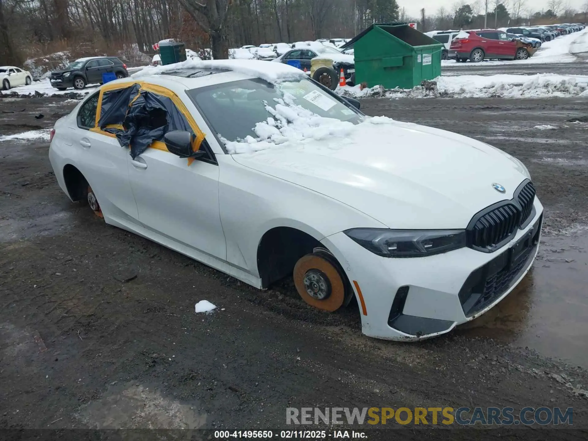 1 Photograph of a damaged car 3MW89FF03P8D62307 BMW 330I 2023