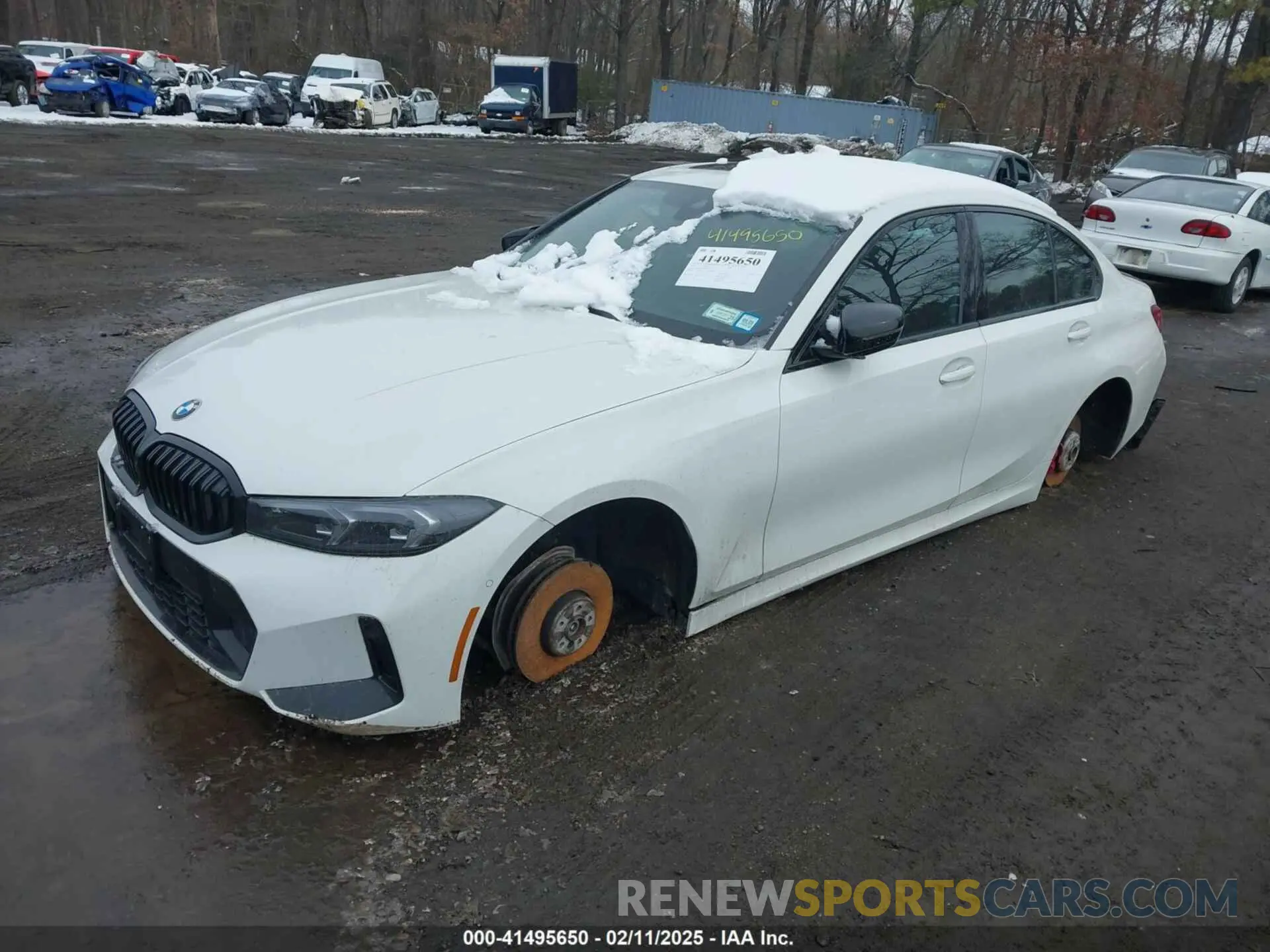 2 Photograph of a damaged car 3MW89FF03P8D62307 BMW 330I 2023