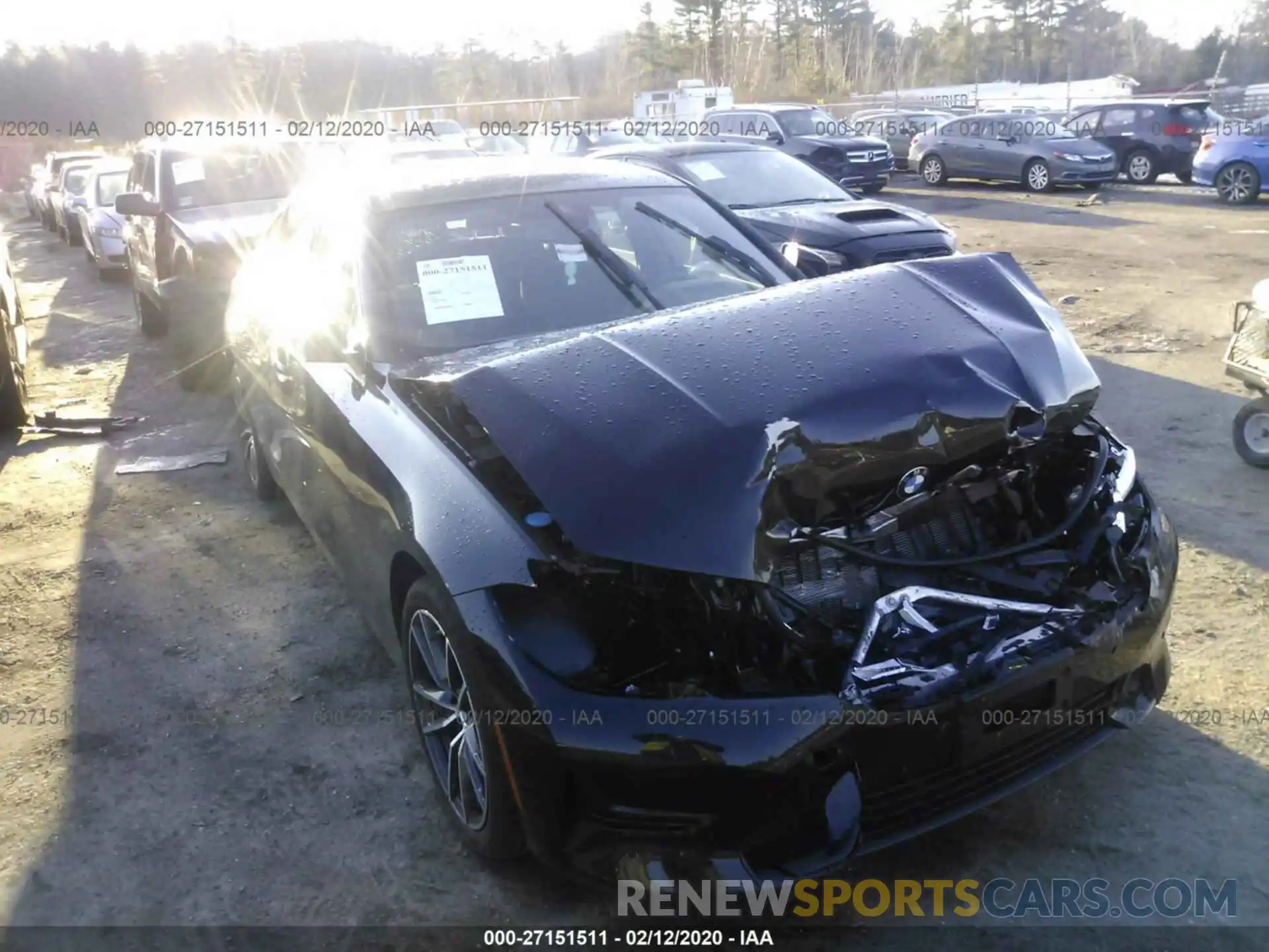 1 Photograph of a damaged car WBA5R7C50KFH03383 BMW 330XI 2019