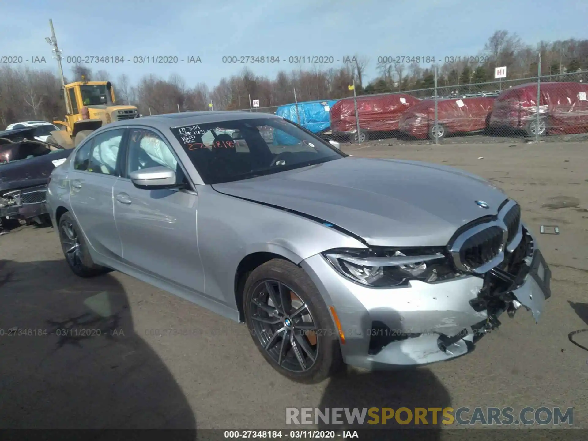 1 Photograph of a damaged car WBA5R7C5XKFH22197 BMW 330XI 2019