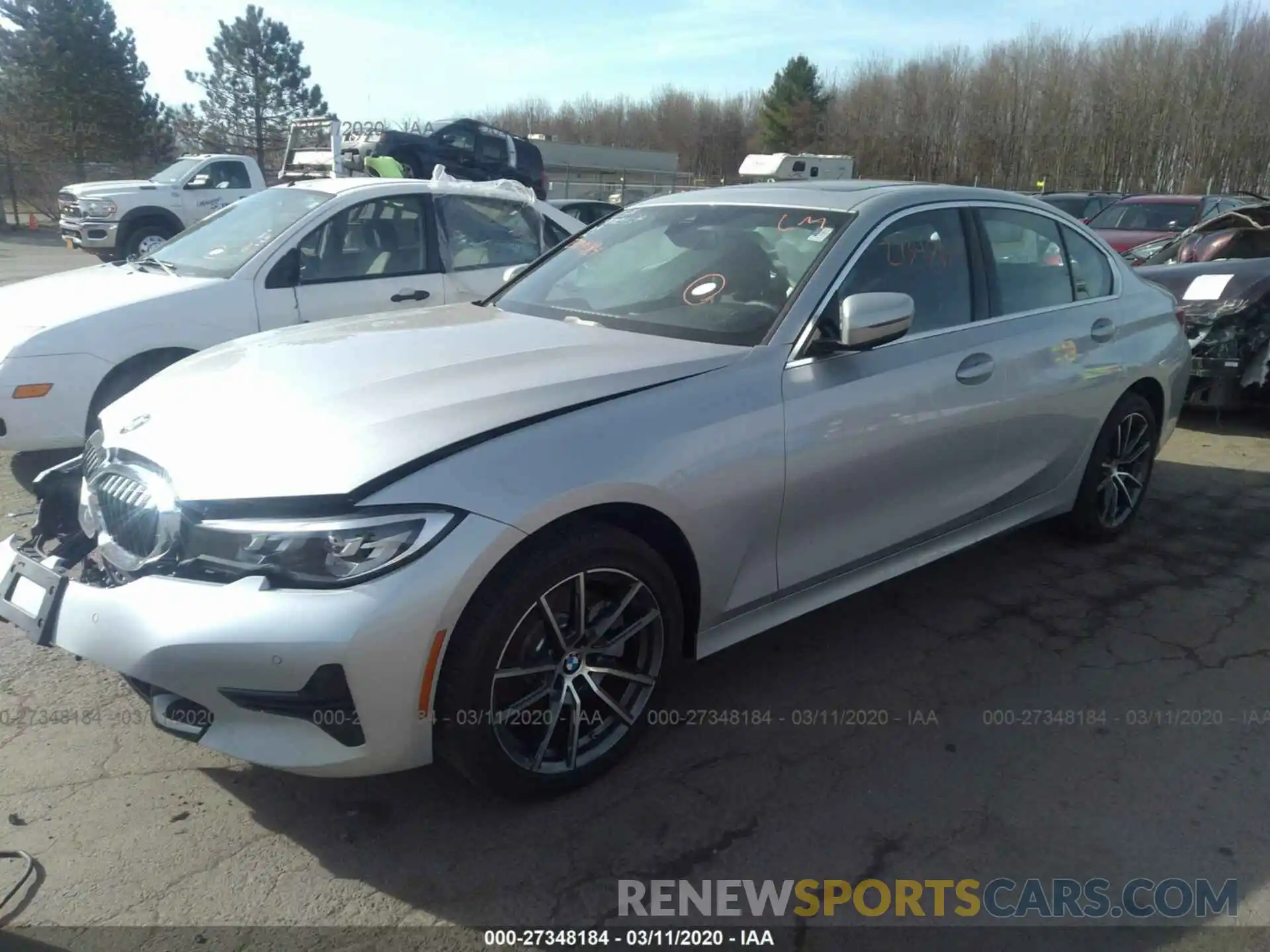 2 Photograph of a damaged car WBA5R7C5XKFH22197 BMW 330XI 2019