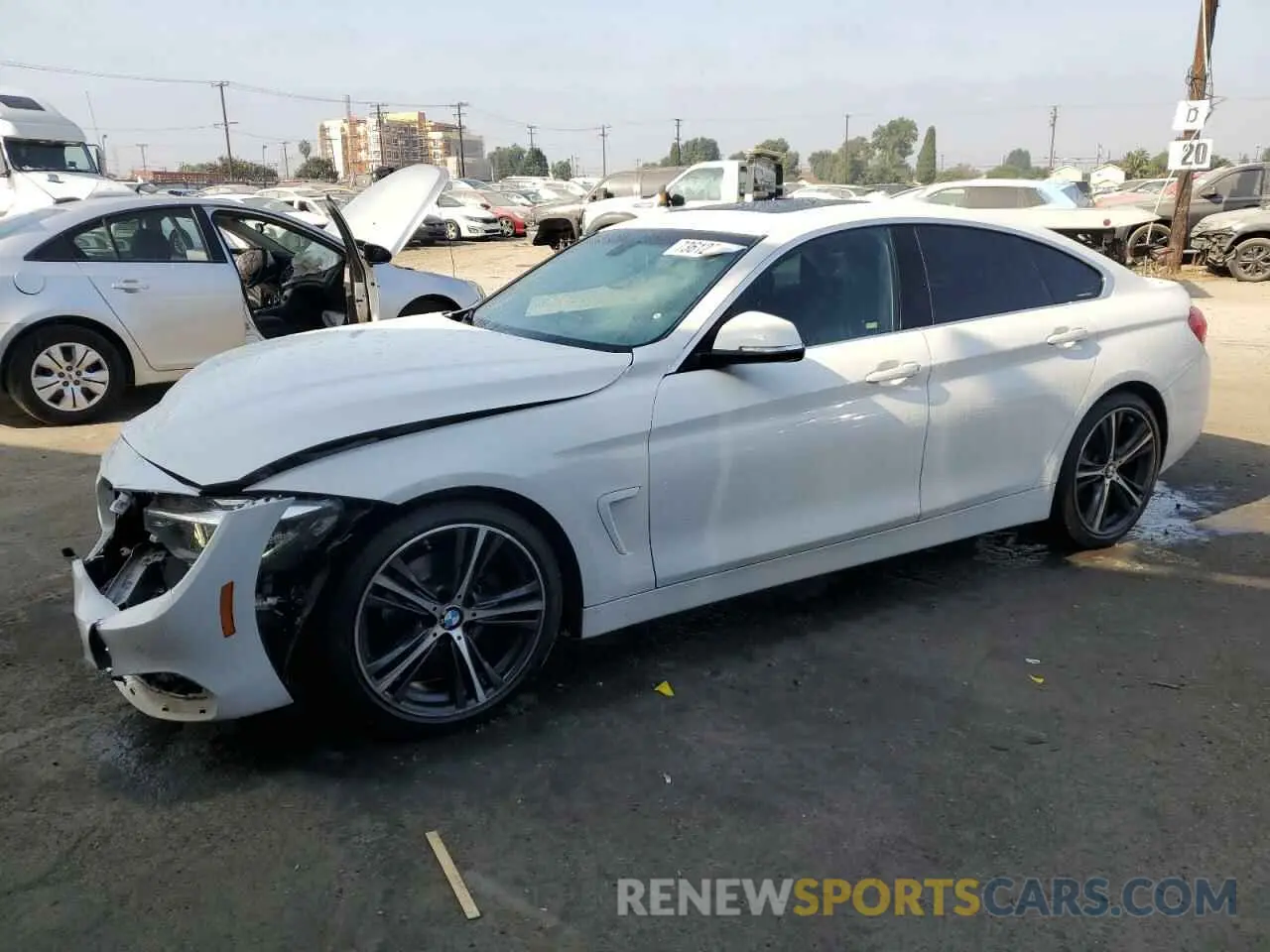 1 Photograph of a damaged car WBA4J1C50KBM18767 BMW 4 SERIES 2019