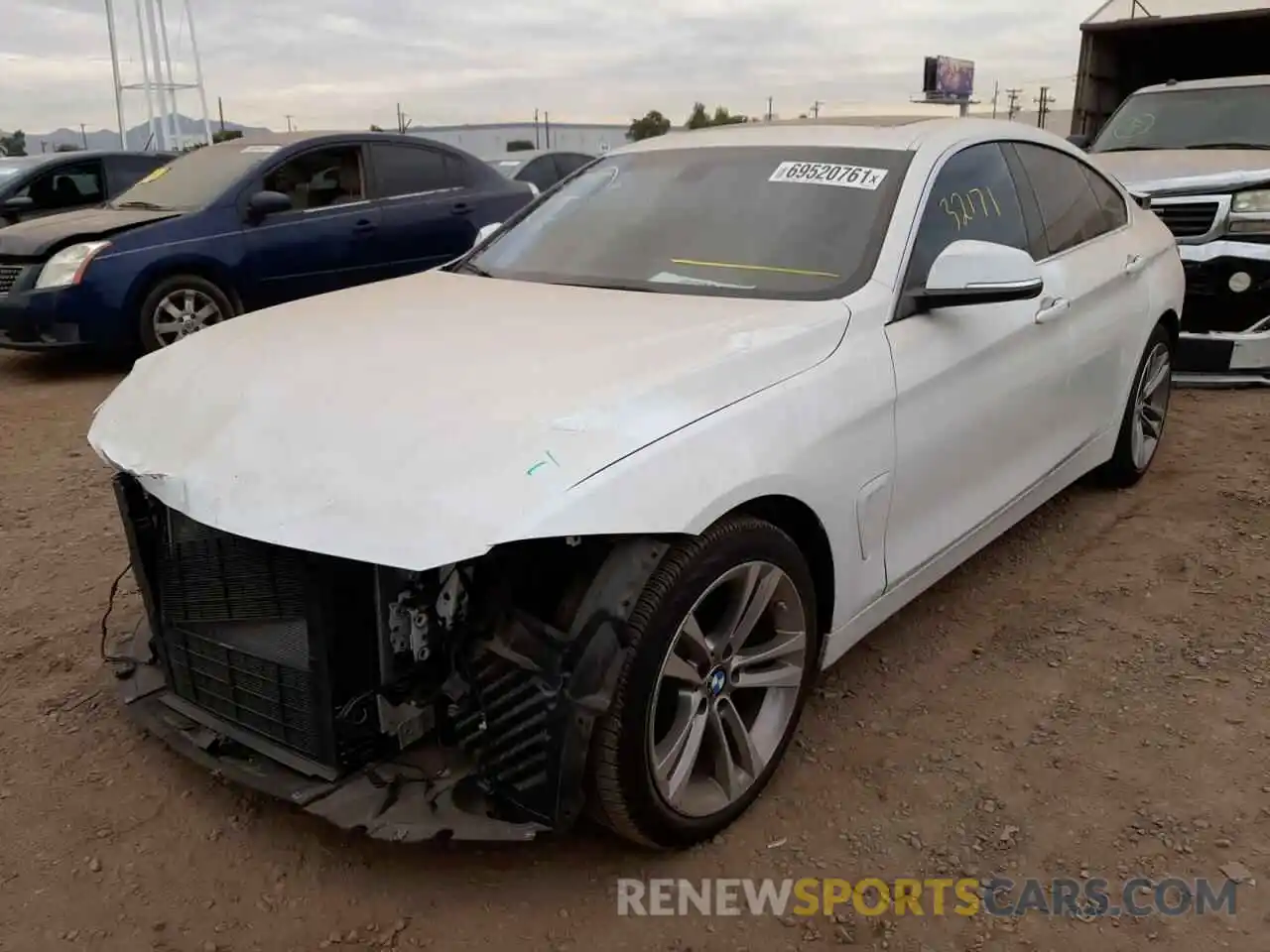 2 Photograph of a damaged car WBA4J1C51KBM13450 BMW 4 SERIES 2019