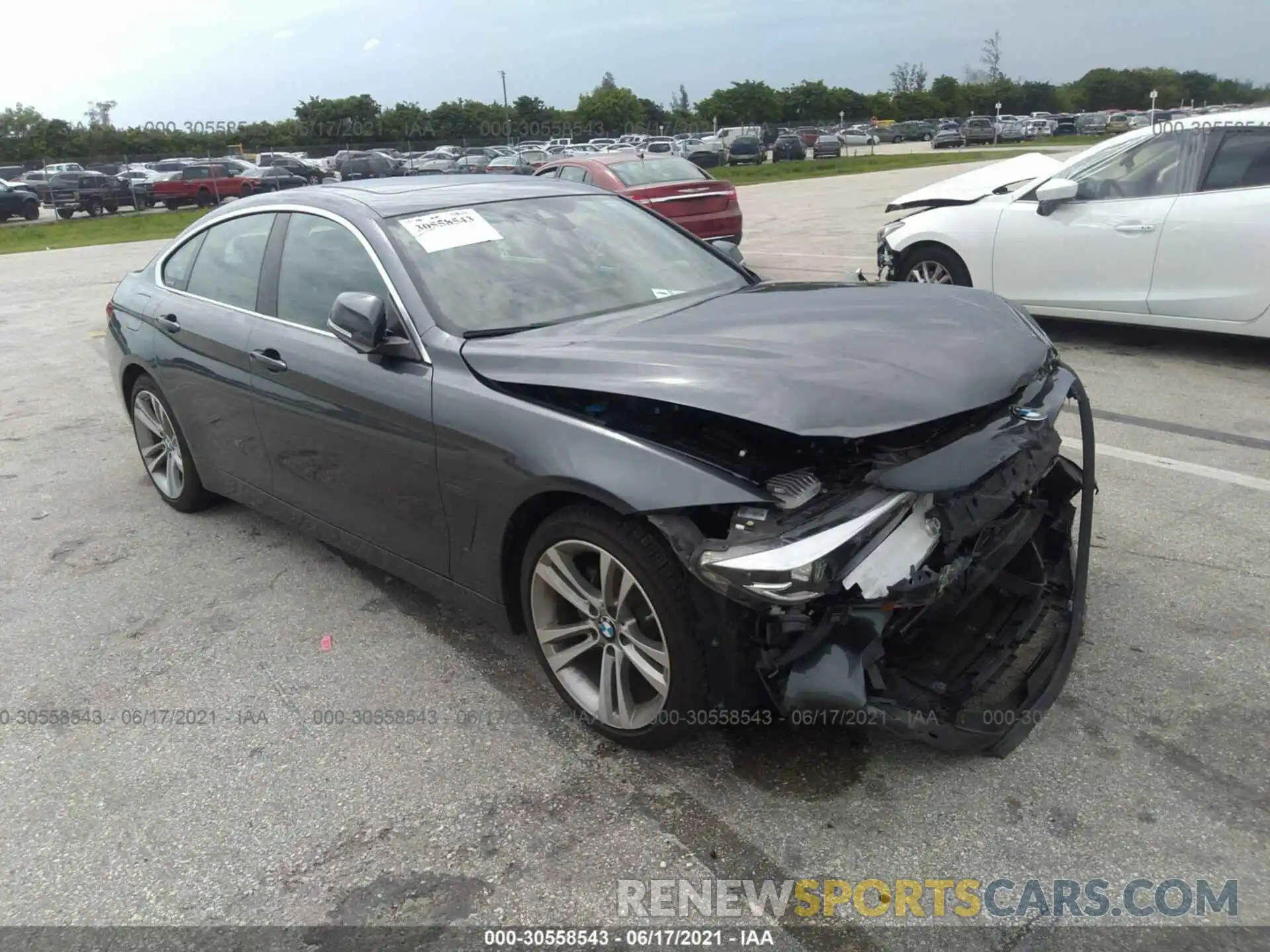 1 Photograph of a damaged car WBA4J1C51KBM14680 BMW 4 SERIES 2019