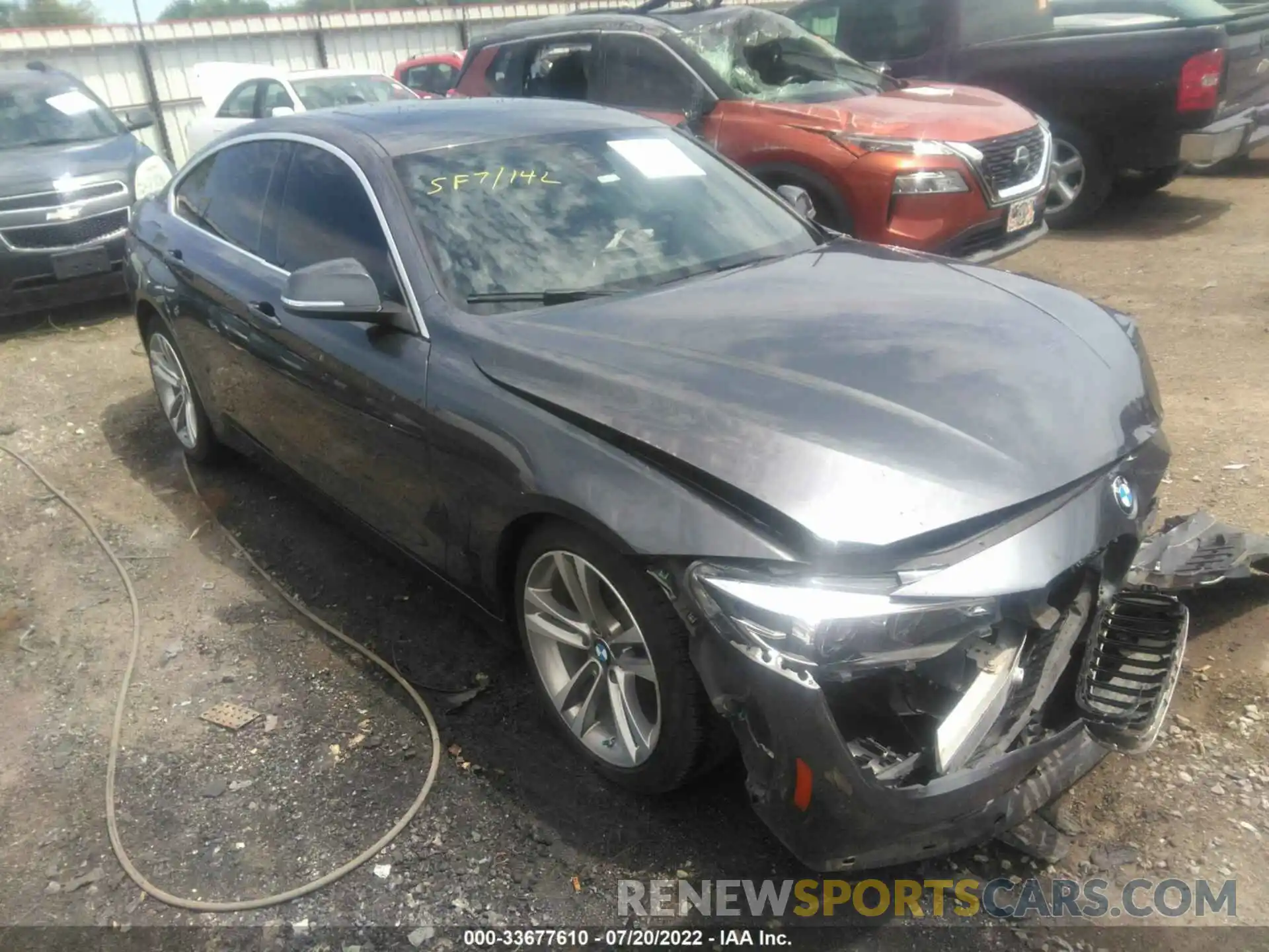 1 Photograph of a damaged car WBA4J1C52KBM14333 BMW 4 SERIES 2019