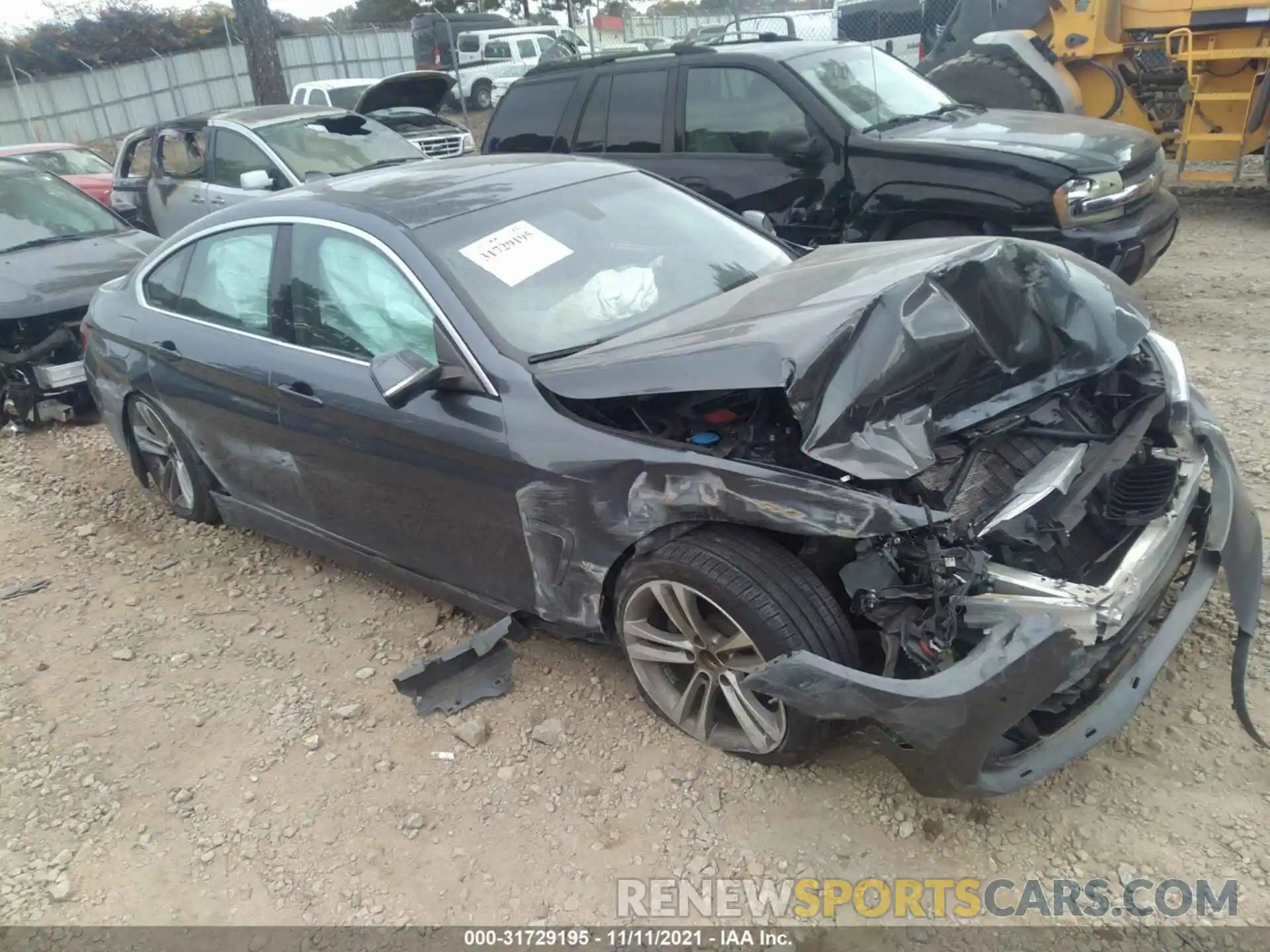 1 Photograph of a damaged car WBA4J1C54KBM14575 BMW 4 SERIES 2019