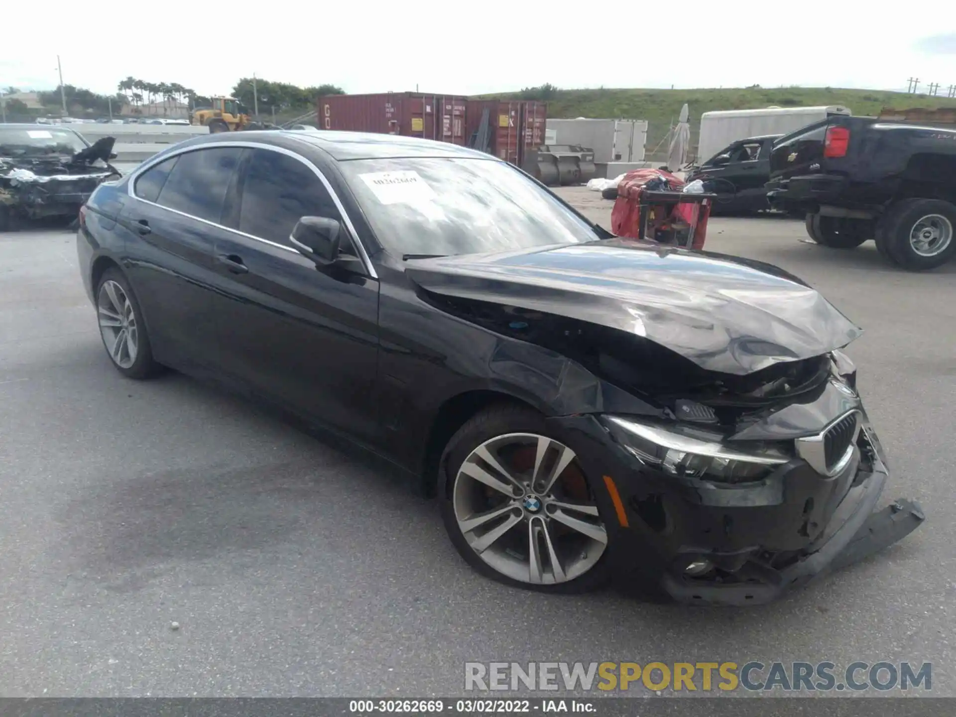 1 Photograph of a damaged car WBA4J1C55KBM13130 BMW 4 SERIES 2019