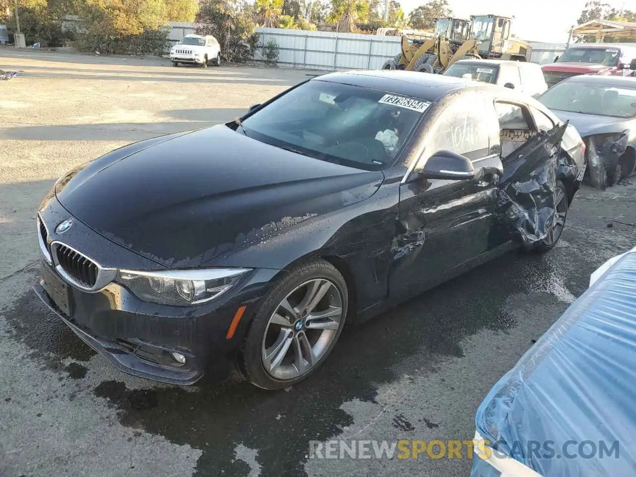 1 Photograph of a damaged car WBA4J1C55KBM16898 BMW 4 SERIES 2019