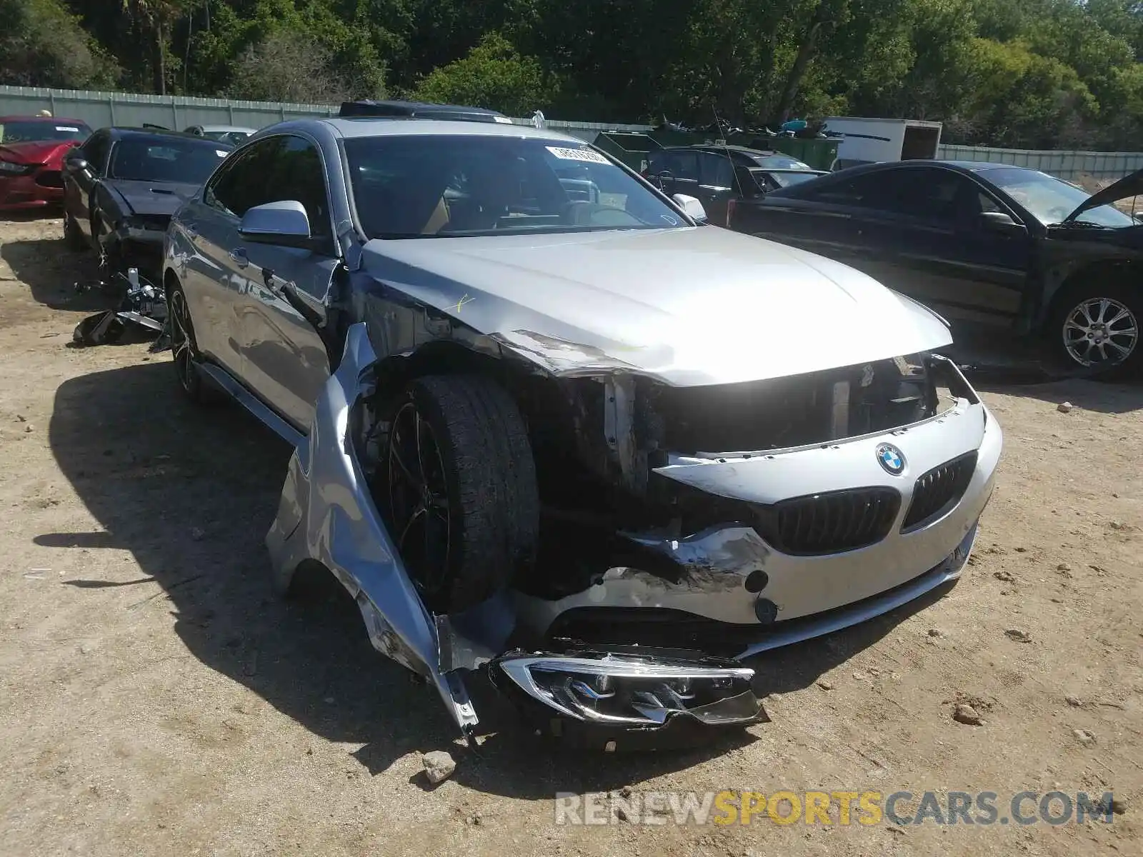 1 Photograph of a damaged car WBA4J1C55KBM17131 BMW 4 SERIES 2019