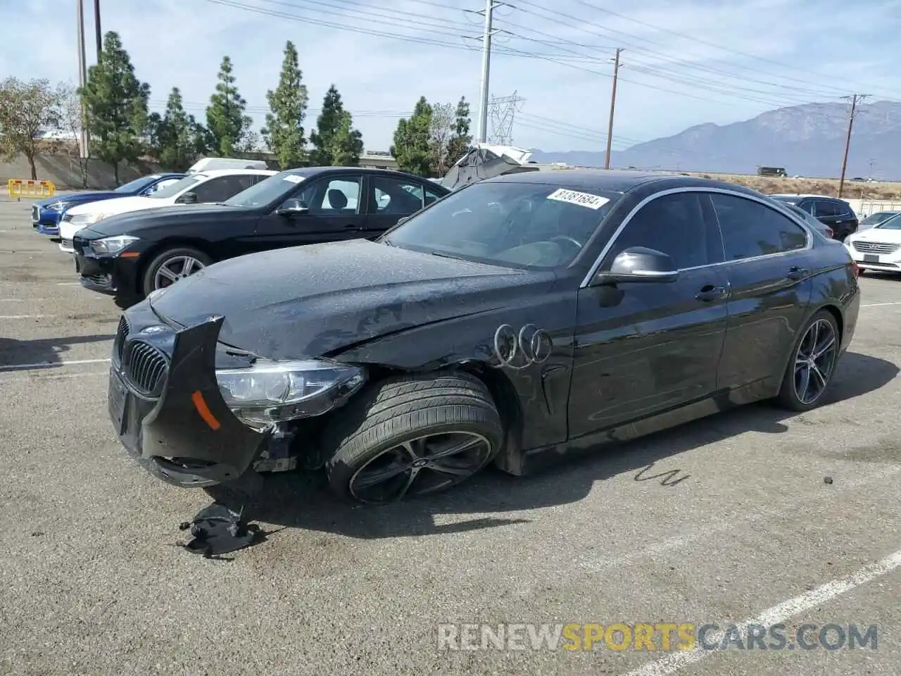 1 Photograph of a damaged car WBA4J1C56KBM16134 BMW 4 SERIES 2019