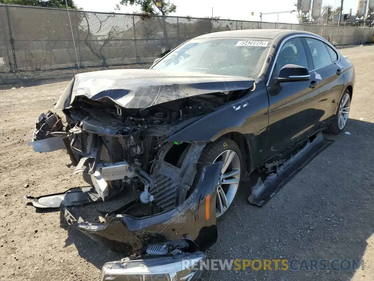 2 Photograph of a damaged car WBA4J1C56KBM18420 BMW 4 SERIES 2019