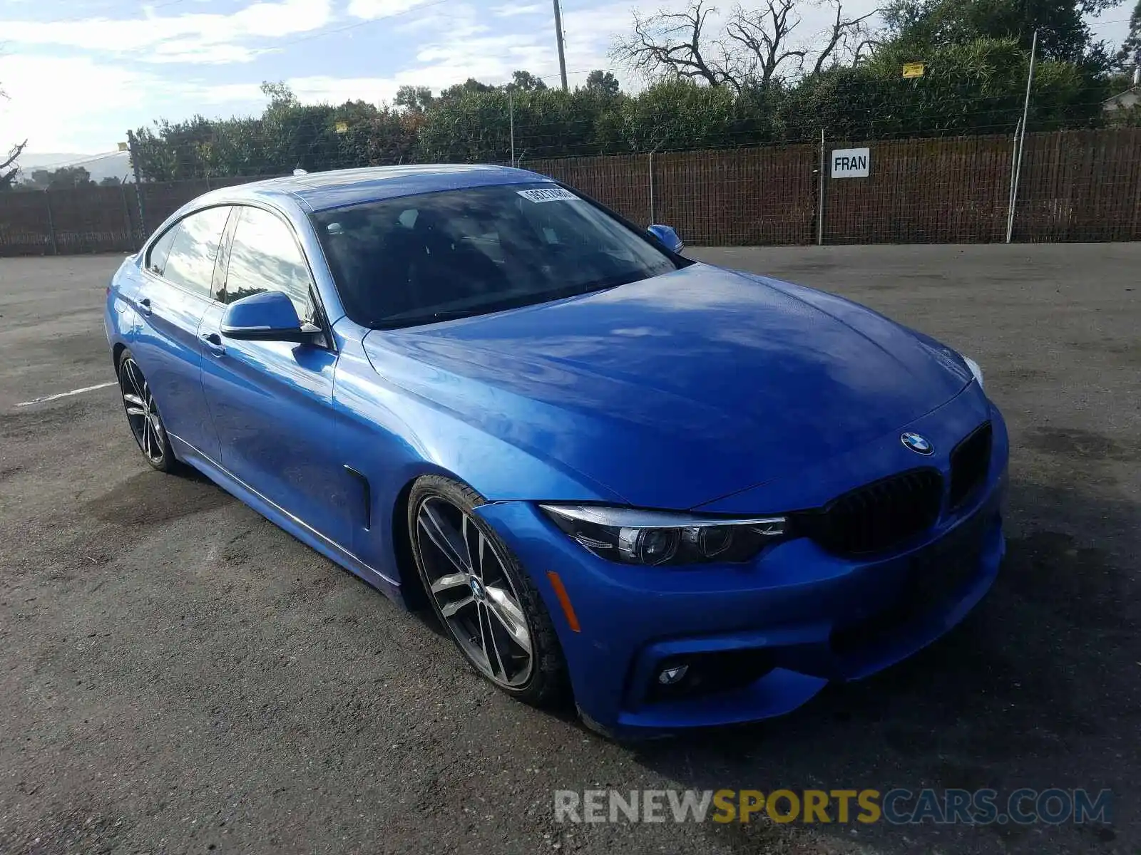 1 Photograph of a damaged car WBA4J1C57KBM12514 BMW 4 SERIES 2019