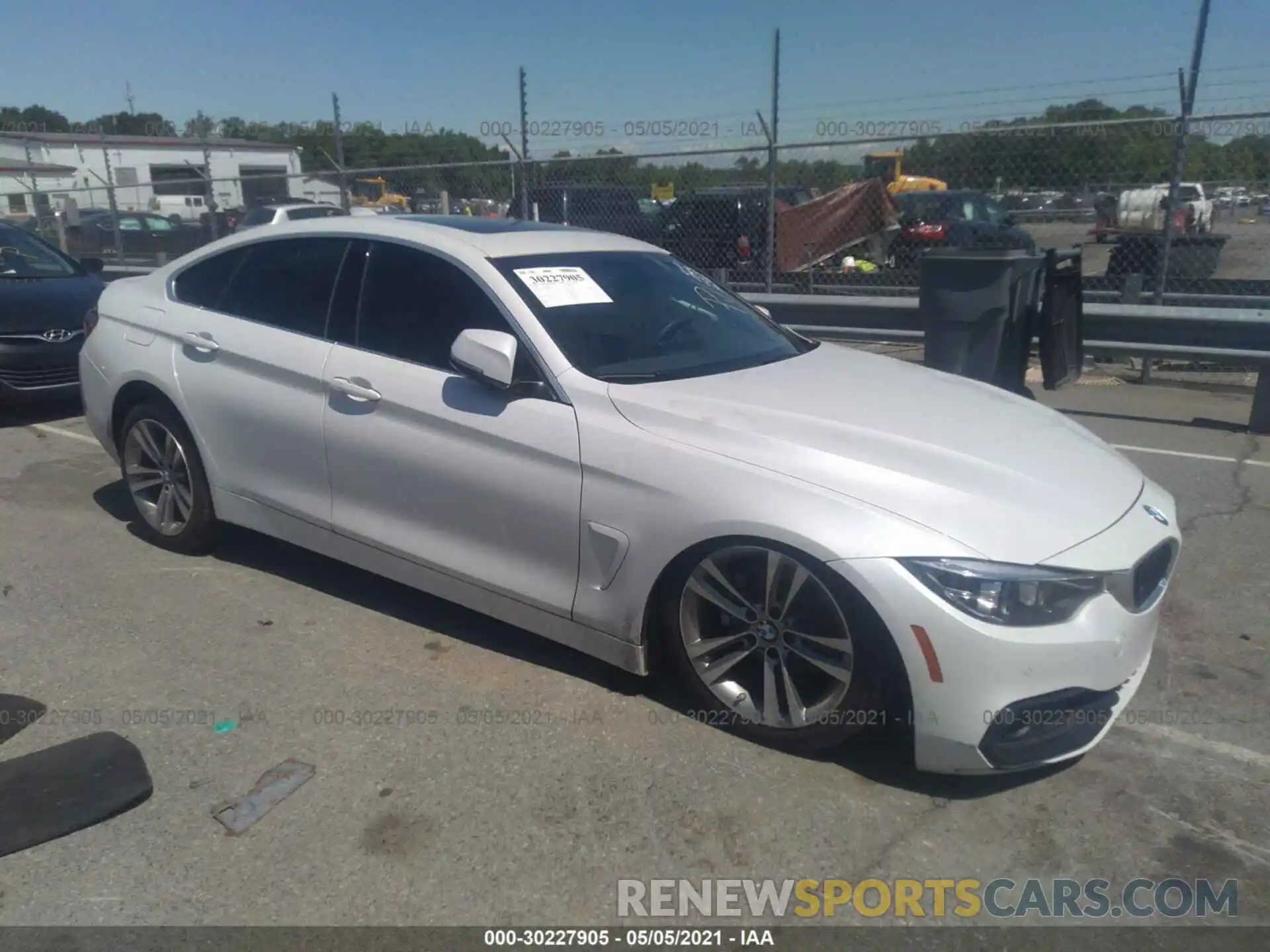 1 Photograph of a damaged car WBA4J1C58KBM17916 BMW 4 SERIES 2019