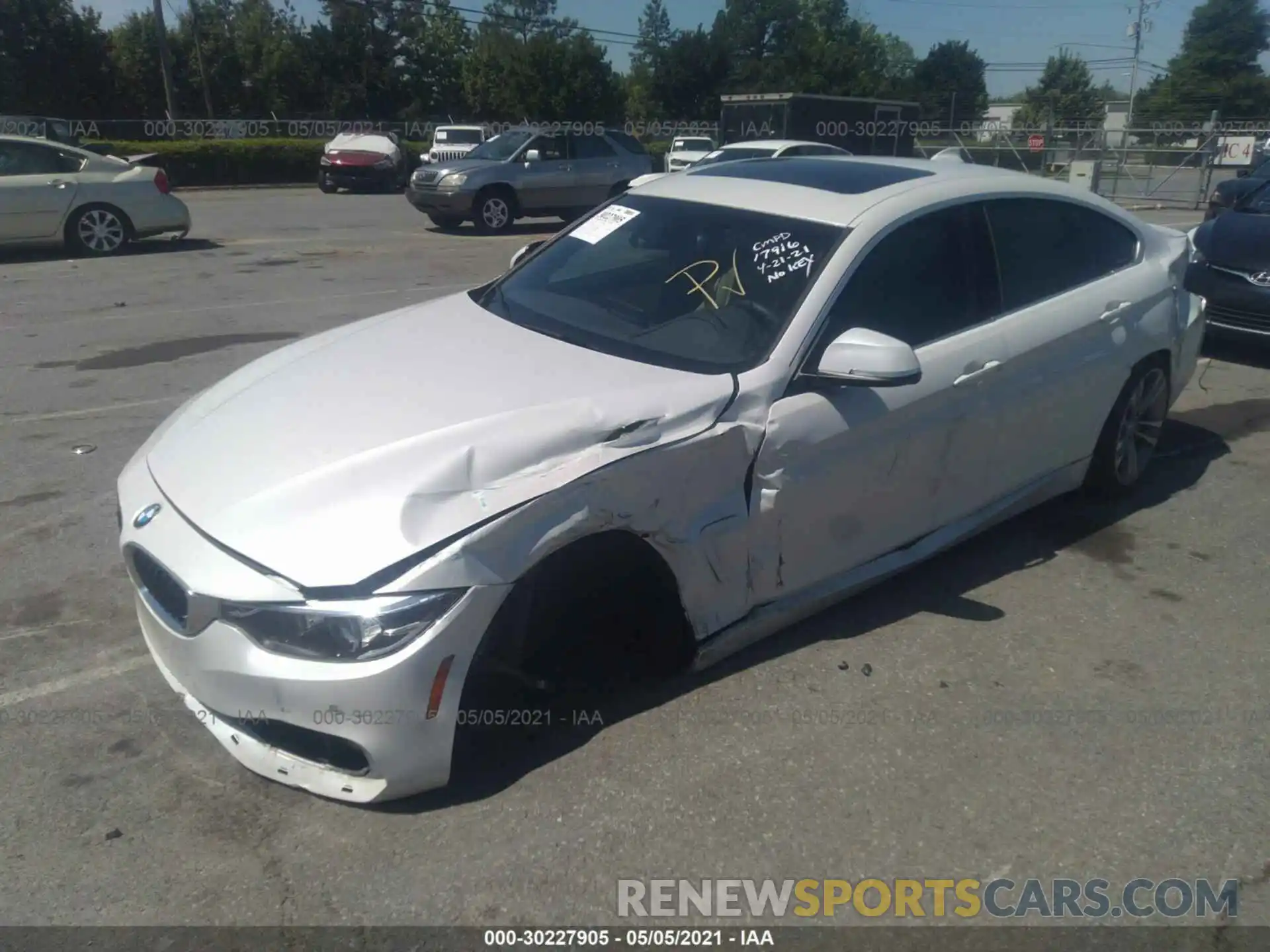 2 Photograph of a damaged car WBA4J1C58KBM17916 BMW 4 SERIES 2019