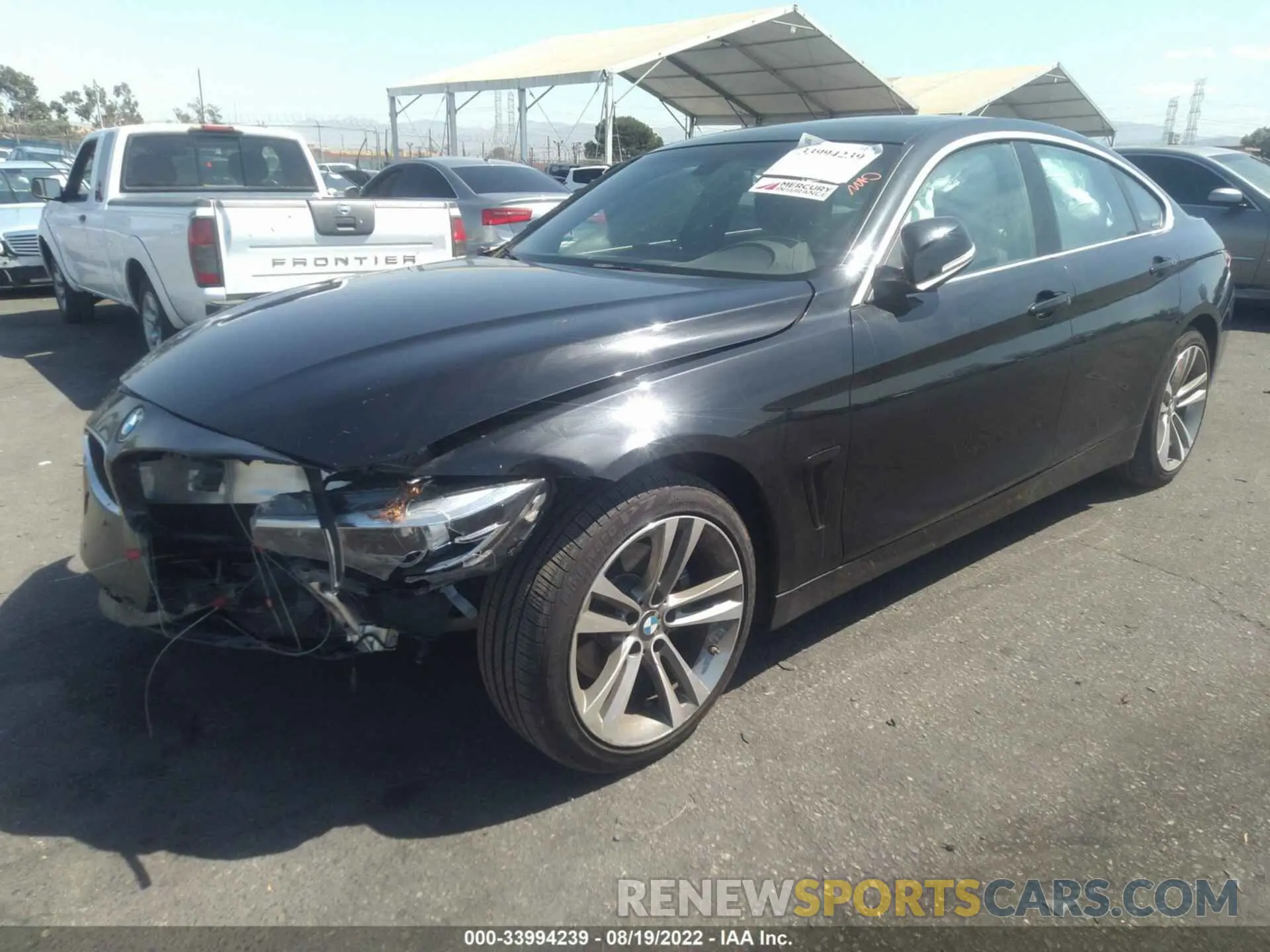 2 Photograph of a damaged car WBA4J1C58KBM18225 BMW 4 SERIES 2019