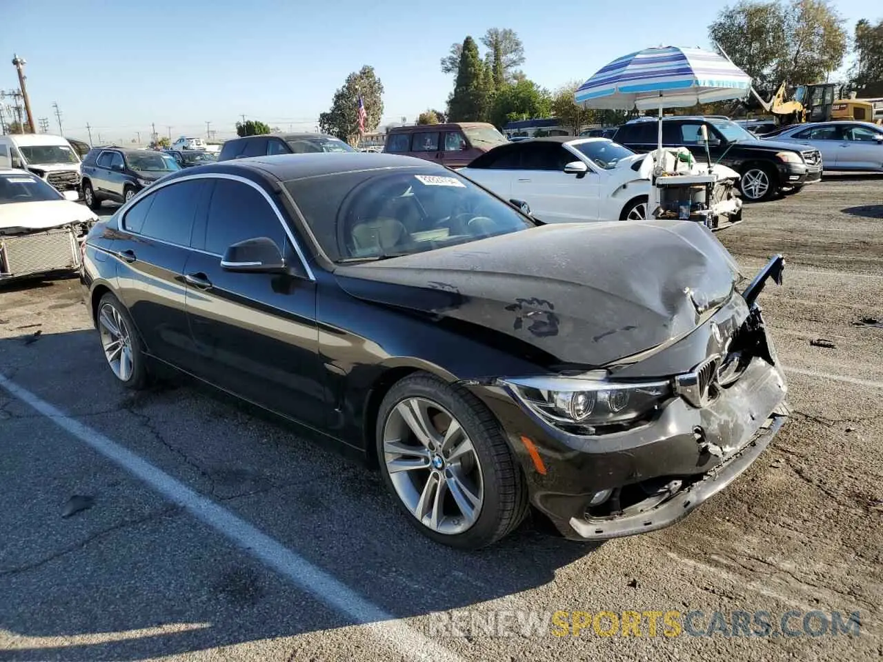4 Photograph of a damaged car WBA4J1C59KBM13082 BMW 4 SERIES 2019