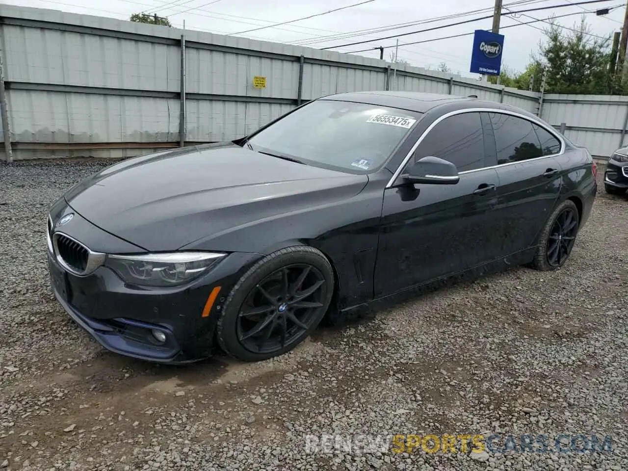1 Photograph of a damaged car WBA4J3C50KBL10922 BMW 4 SERIES 2019