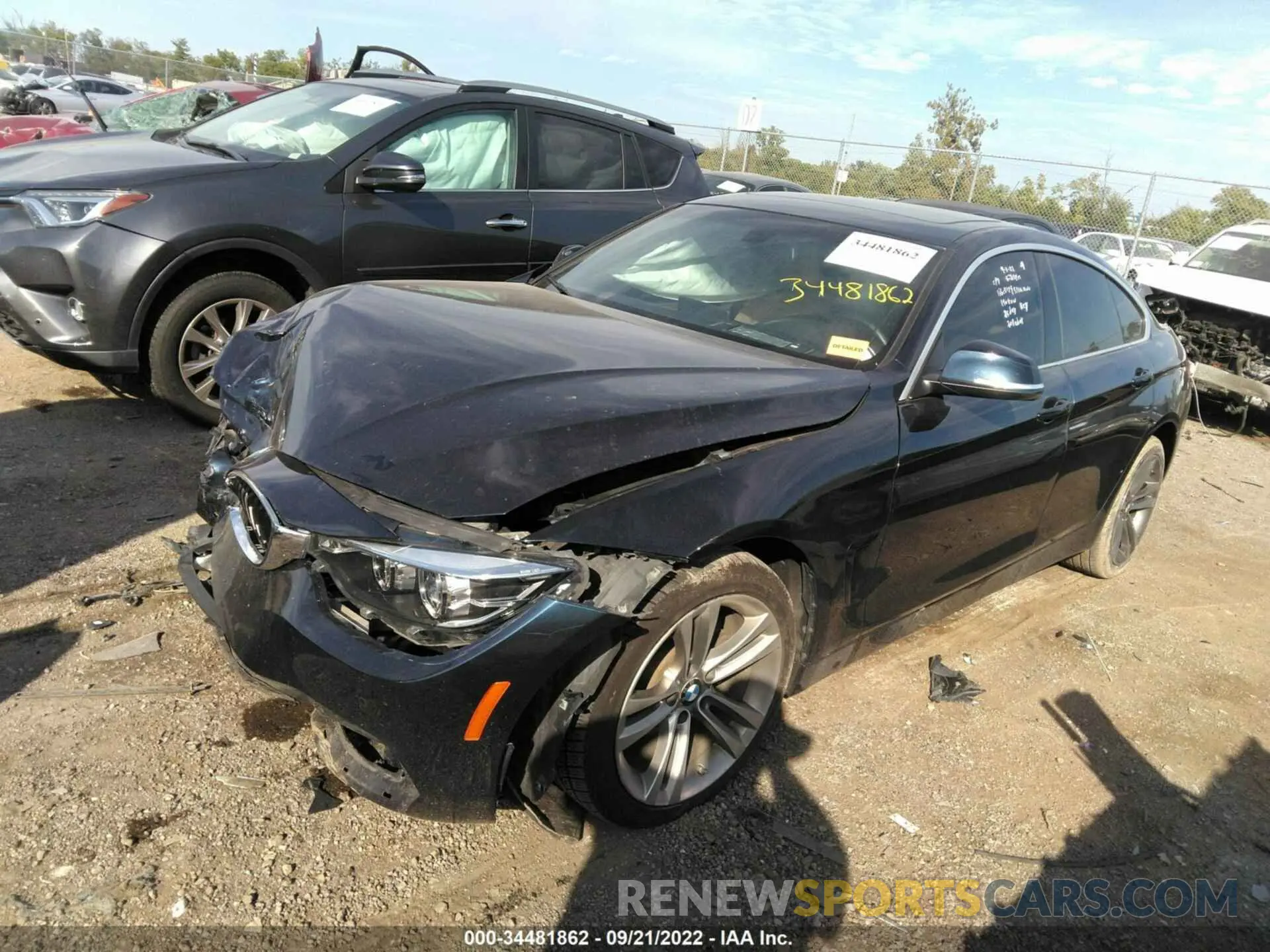 2 Photograph of a damaged car WBA4J3C52KBL06757 BMW 4 SERIES 2019