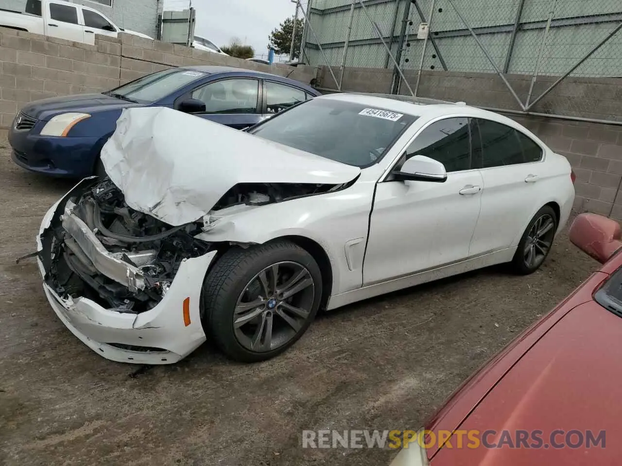 1 Photograph of a damaged car WBA4J3C53KBL07142 BMW 4 SERIES 2019