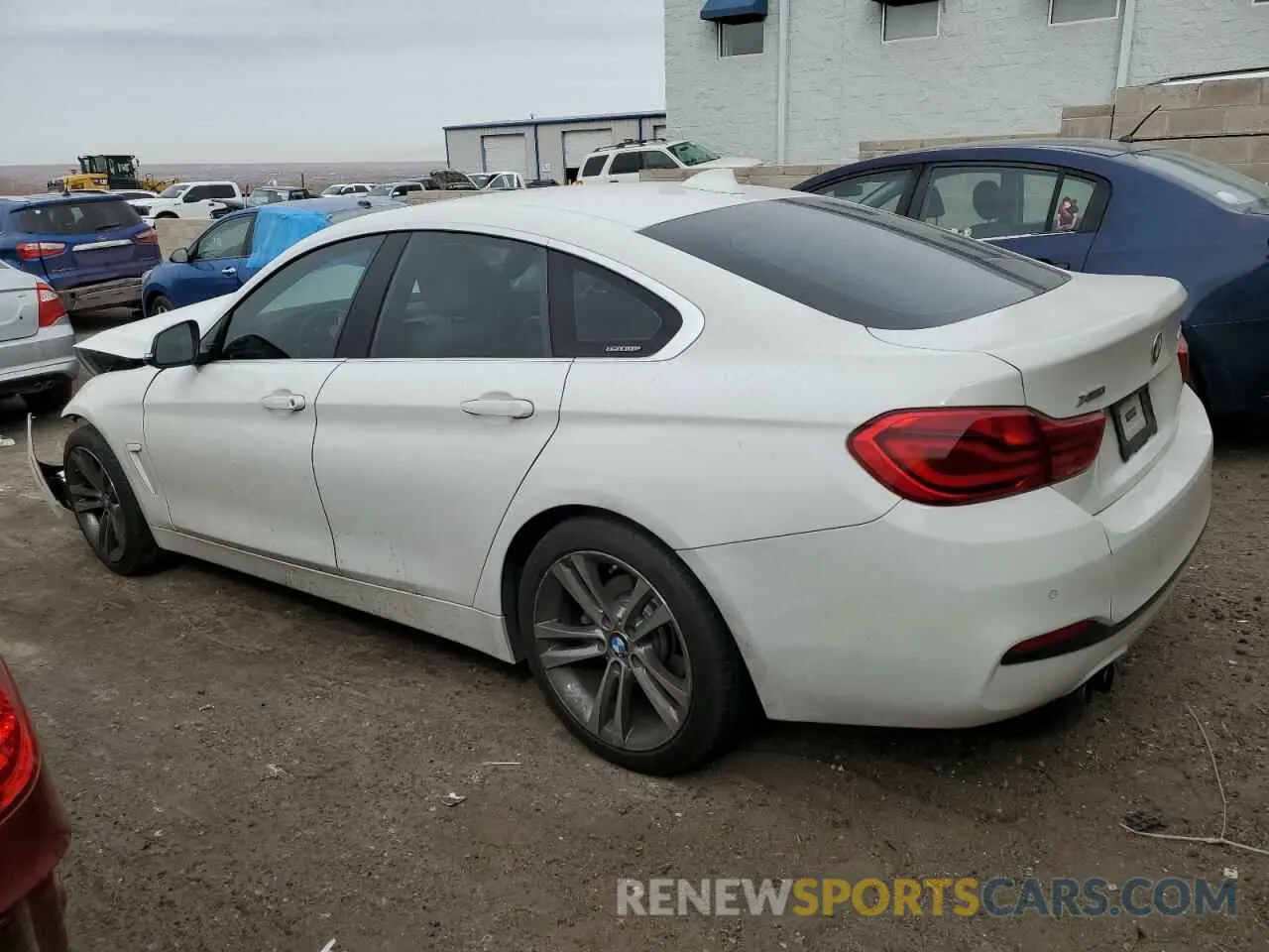 2 Photograph of a damaged car WBA4J3C53KBL07142 BMW 4 SERIES 2019
