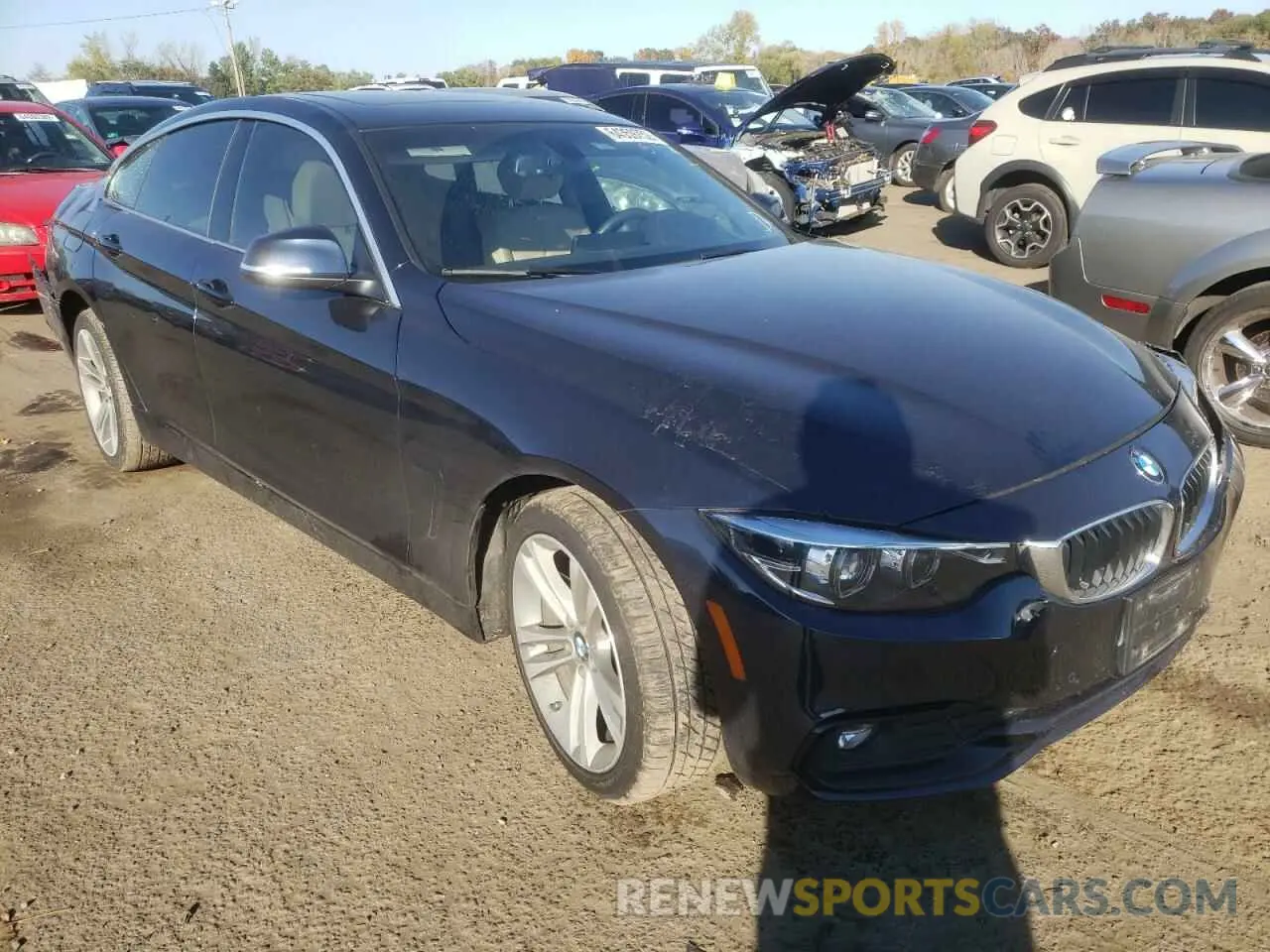 1 Photograph of a damaged car WBA4J3C54KBL07277 BMW 4 SERIES 2019