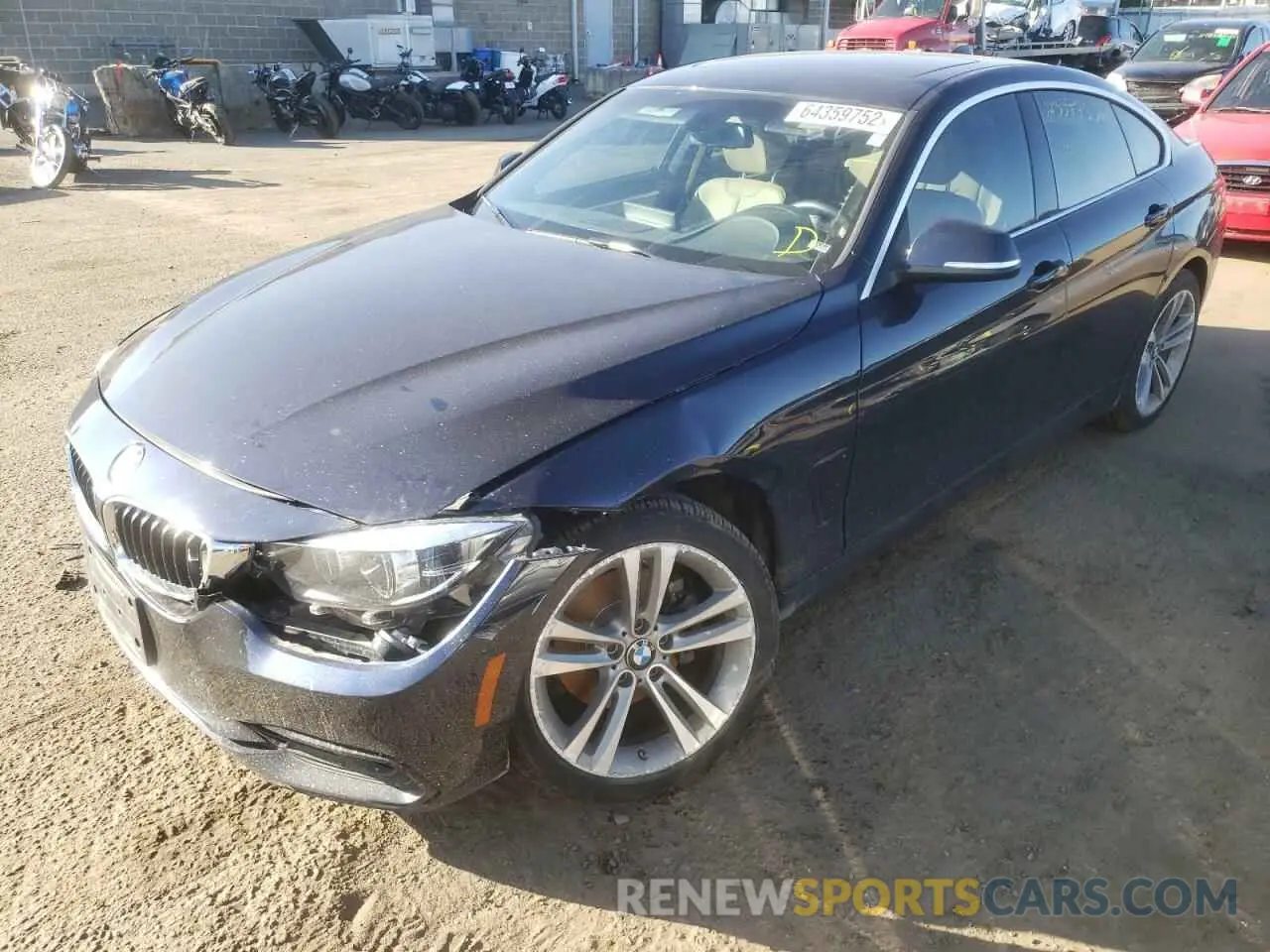2 Photograph of a damaged car WBA4J3C54KBL07277 BMW 4 SERIES 2019