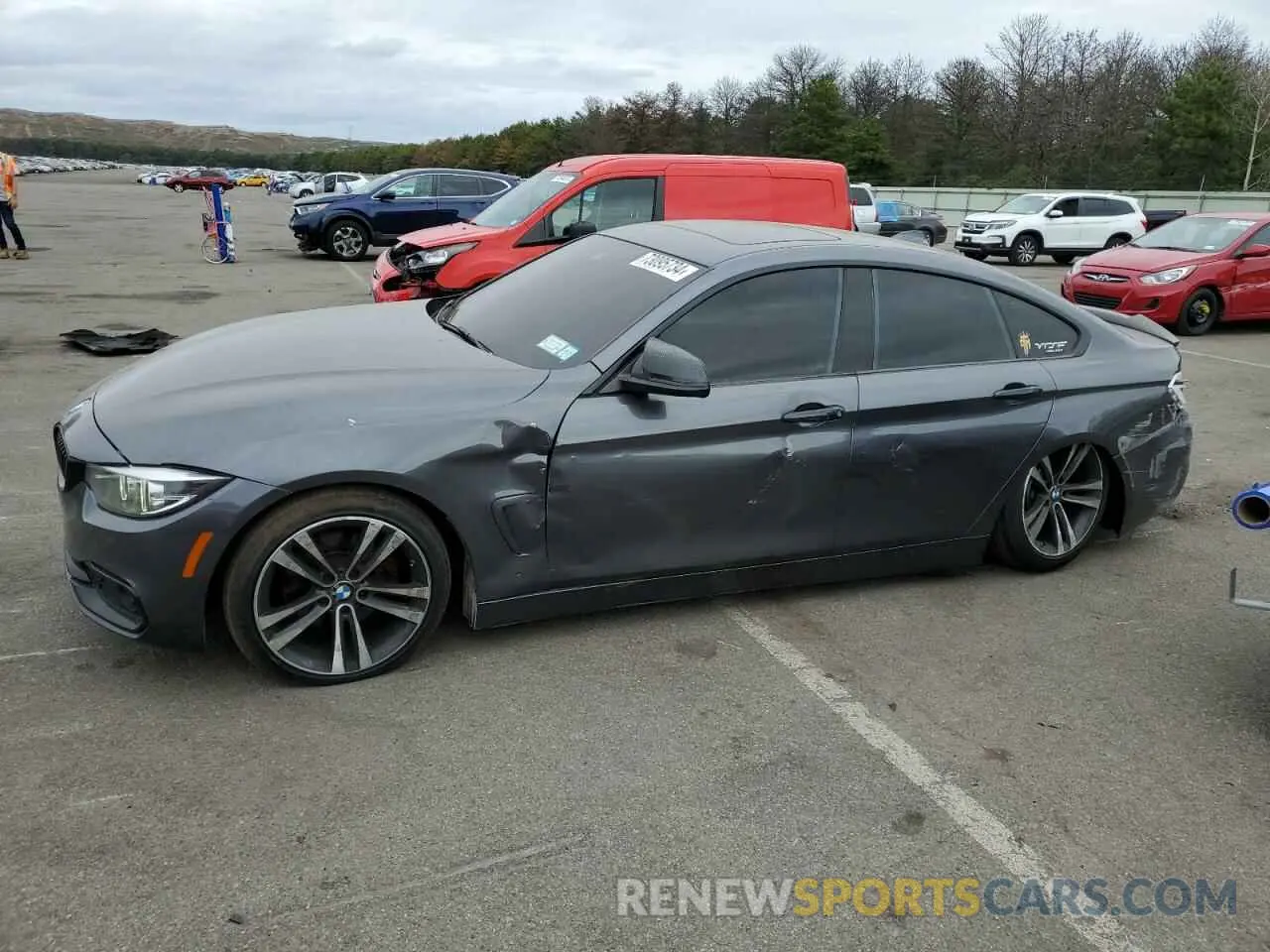 1 Photograph of a damaged car WBA4J3C55KBL10835 BMW 4 SERIES 2019