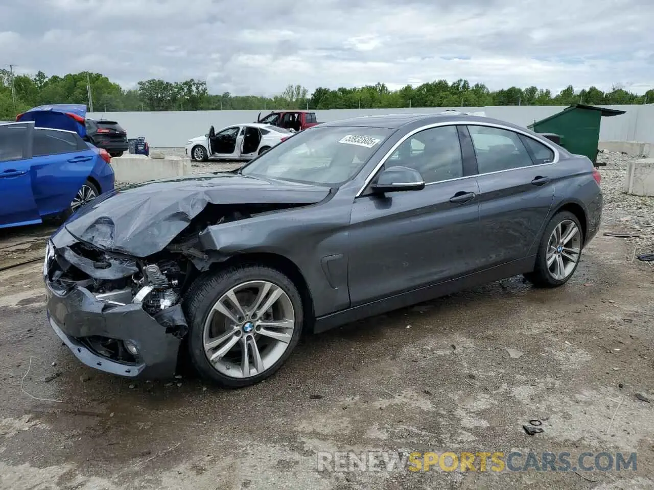 1 Photograph of a damaged car WBA4J3C58KBL10537 BMW 4 SERIES 2019