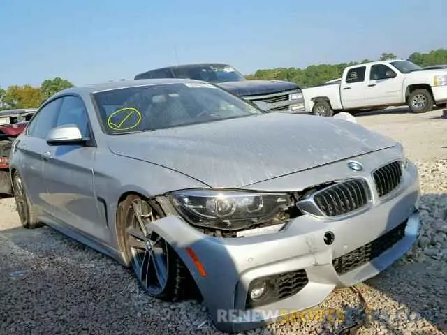 1 Photograph of a damaged car WBA4J5C50KBM66695 BMW 4 SERIES 2019