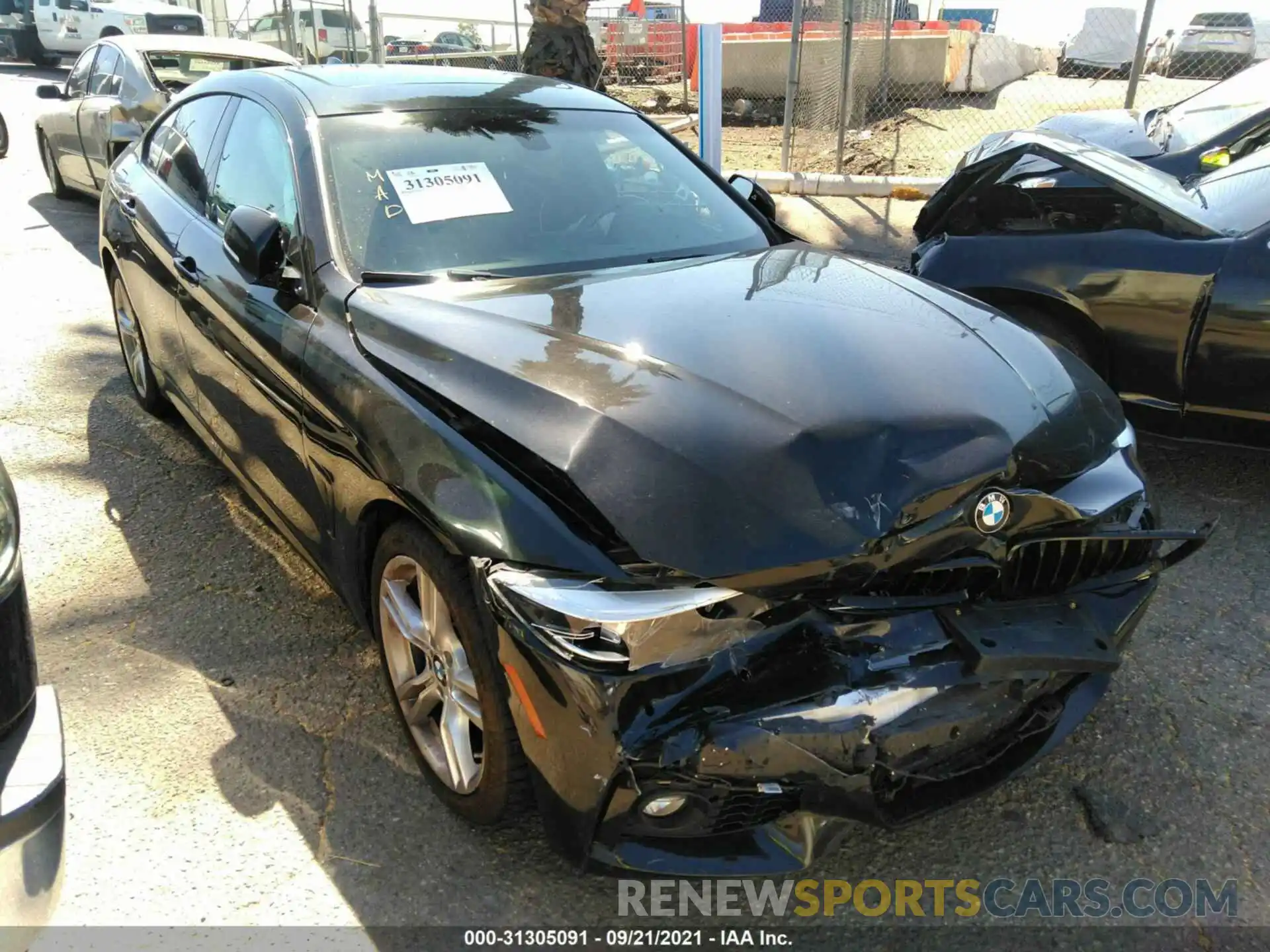 1 Photograph of a damaged car WBA4J5C52KBM65984 BMW 4 SERIES 2019