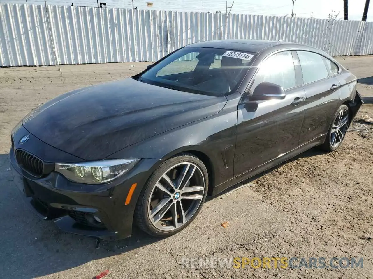 1 Photograph of a damaged car WBA4J5C53KBM66223 BMW 4 SERIES 2019