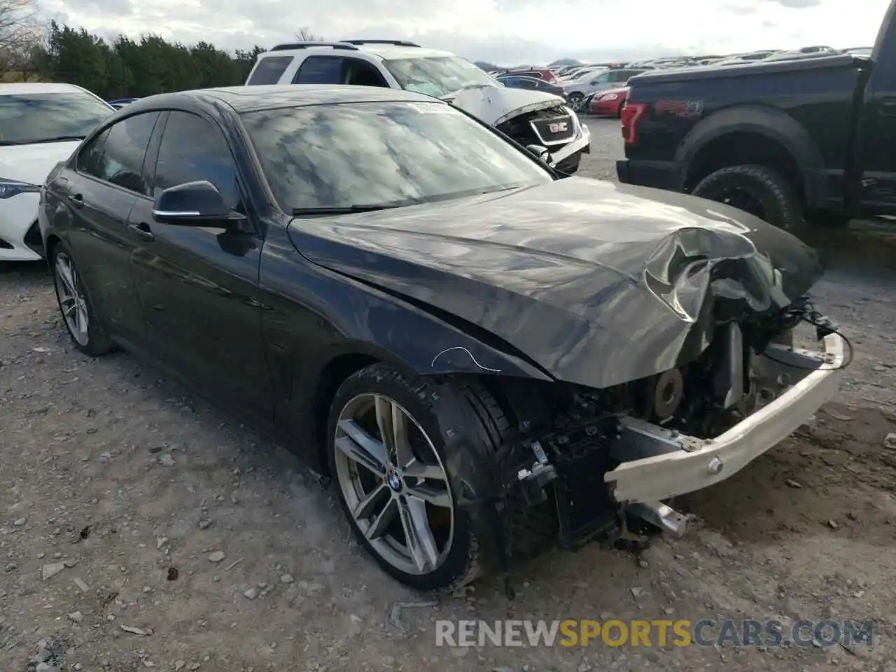 1 Photograph of a damaged car WBA4J5C54KBM66800 BMW 4 SERIES 2019