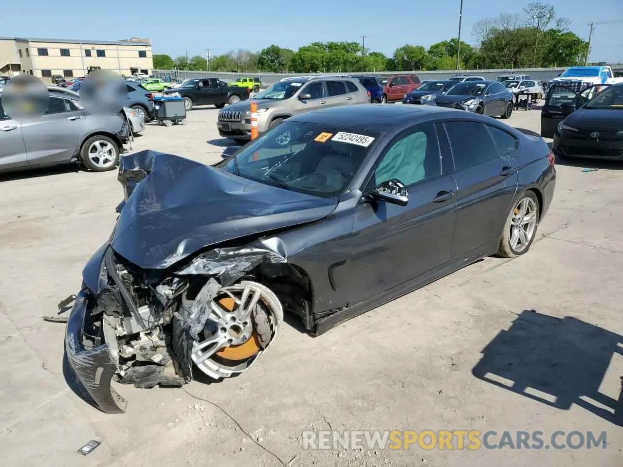 1 Photograph of a damaged car WBA4J5C56KBM66555 BMW 4 SERIES 2019