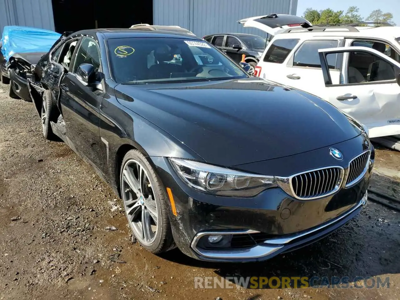 1 Photograph of a damaged car WBA4J5C57KBM66743 BMW 4 SERIES 2019