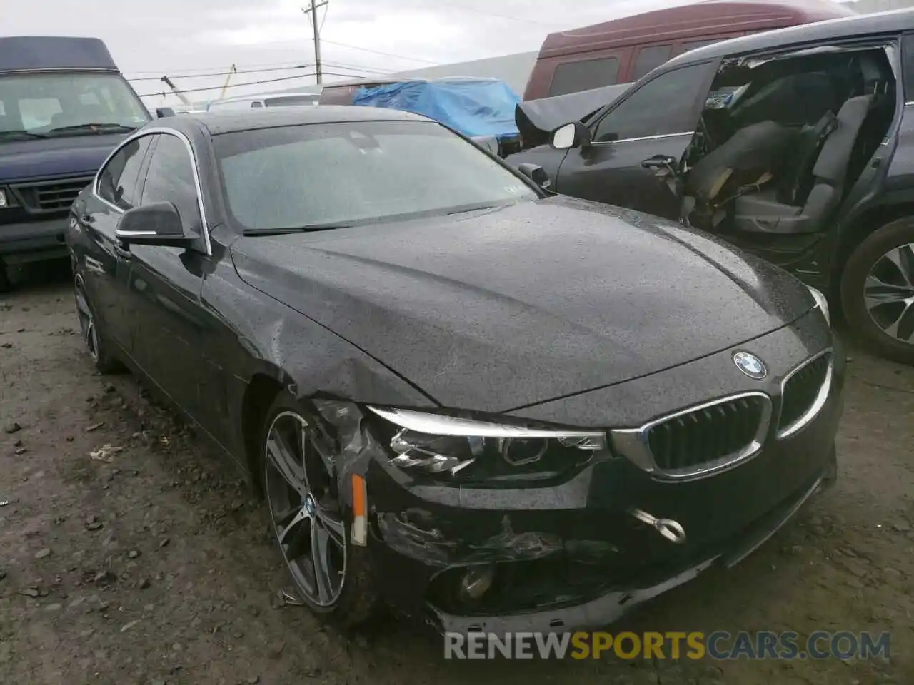 1 Photograph of a damaged car WBA4J7C52KBM75264 BMW 4 SERIES 2019