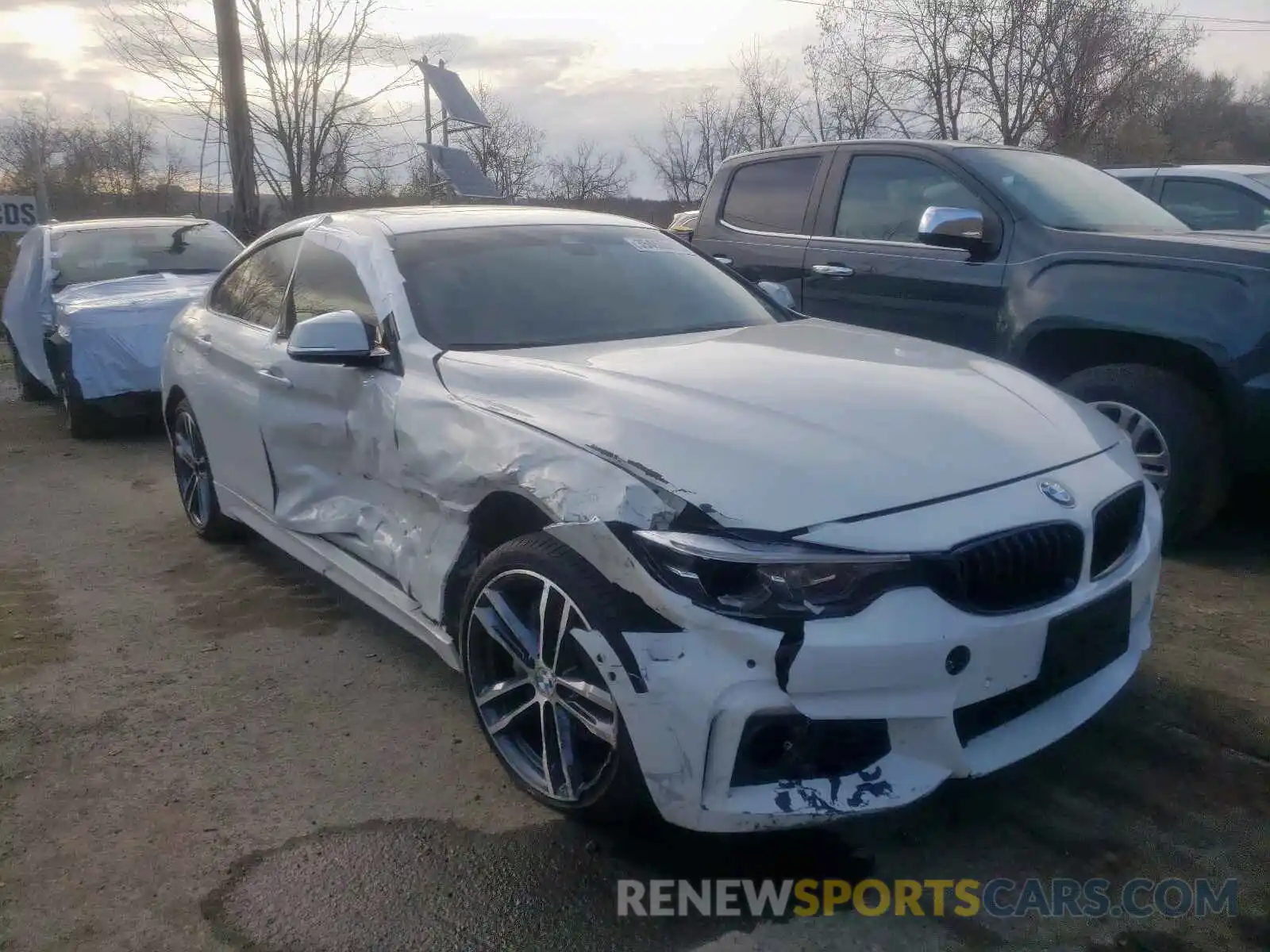 1 Photograph of a damaged car WBA4J7C55KBM74822 BMW 4 SERIES 2019