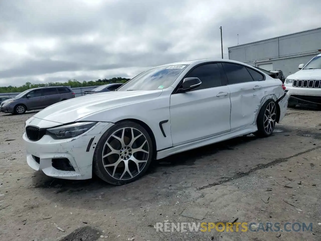 1 Photograph of a damaged car WBA4J7C55KBM74884 BMW 4 SERIES 2019