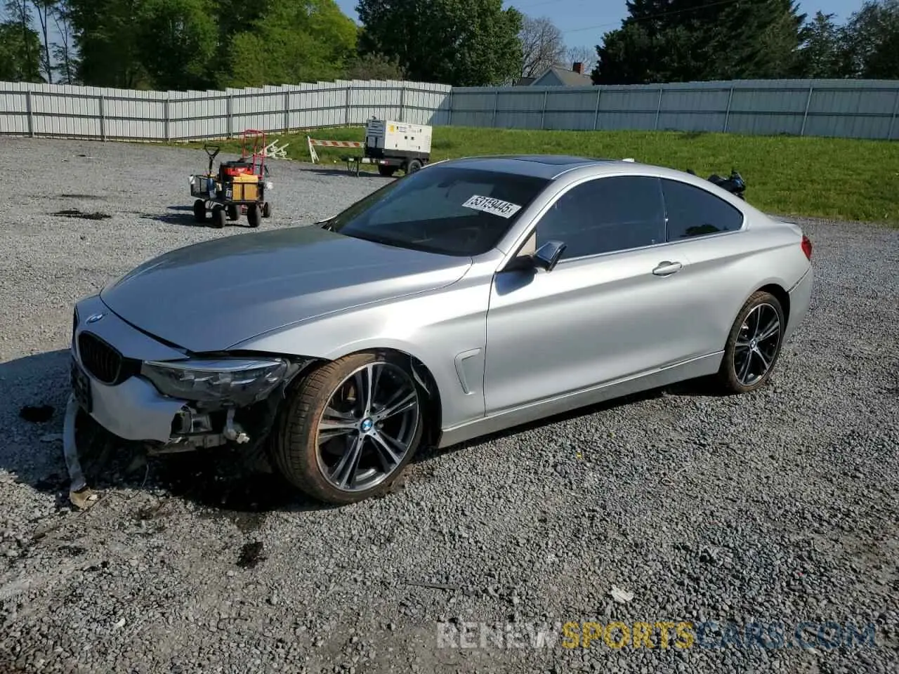 1 Photograph of a damaged car WBA4W3C51KAF92577 BMW 4 SERIES 2019