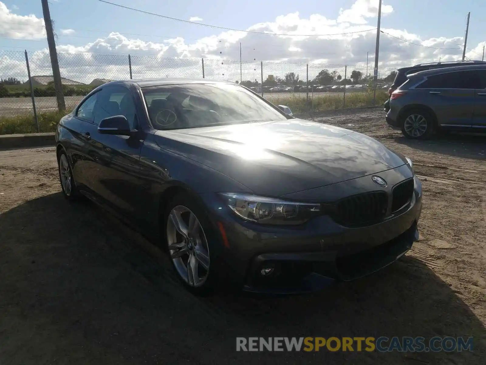 1 Photograph of a damaged car WBA4W3C55KAF92811 BMW 4 SERIES 2019